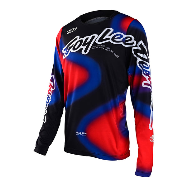 Youth GP Pro Jersey Lucid Blue / – Troy Designs Lee White