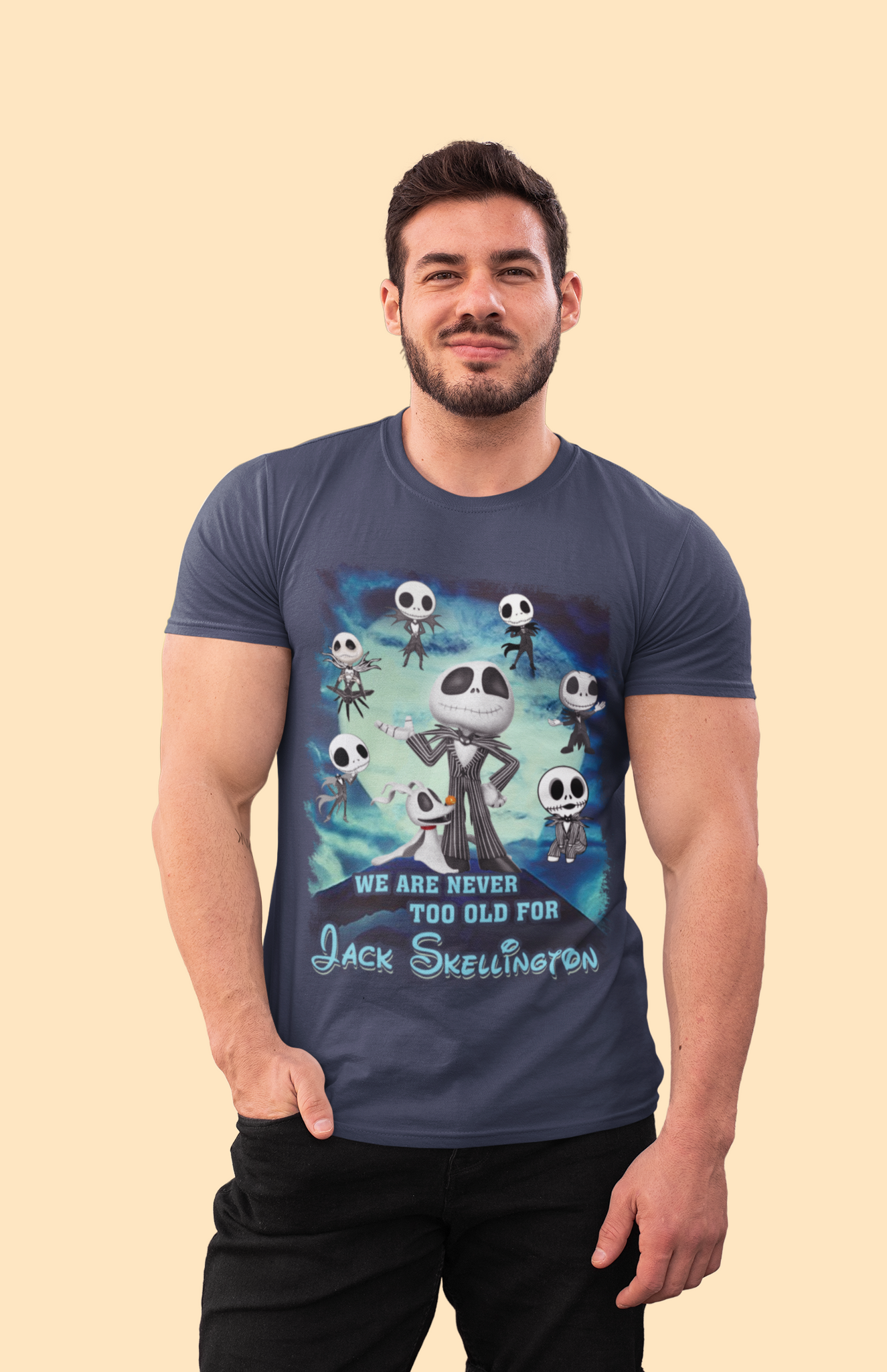 Nightmare Before Christmas T Shirt, We Are Never Too Old Tshirt, Jack Skellington T Shirt, Halloween Gifts