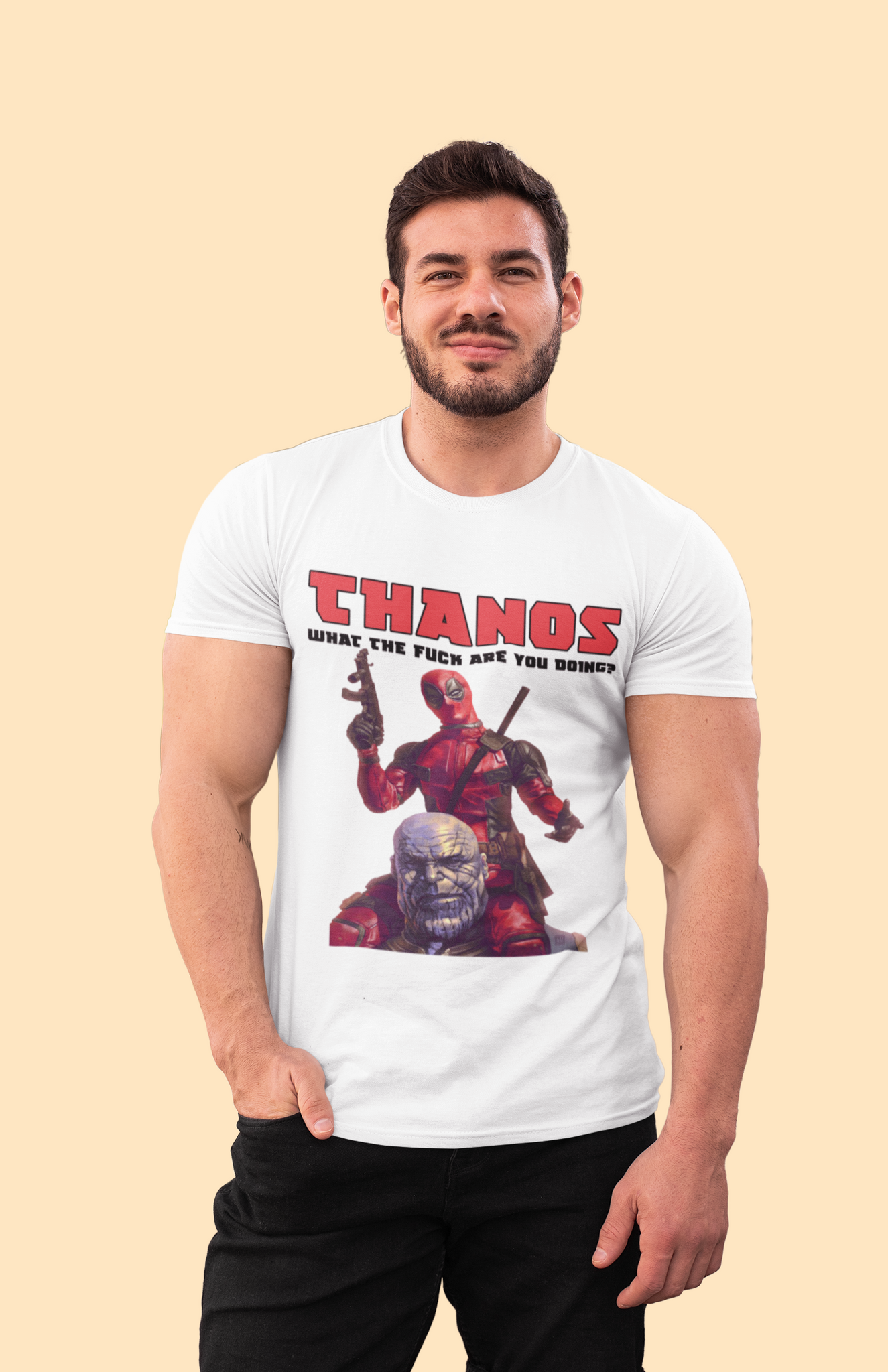 Deadpool T Shirt, Thanos Deadpool T Shirt, What The Fuck Are You Doing Tshirt