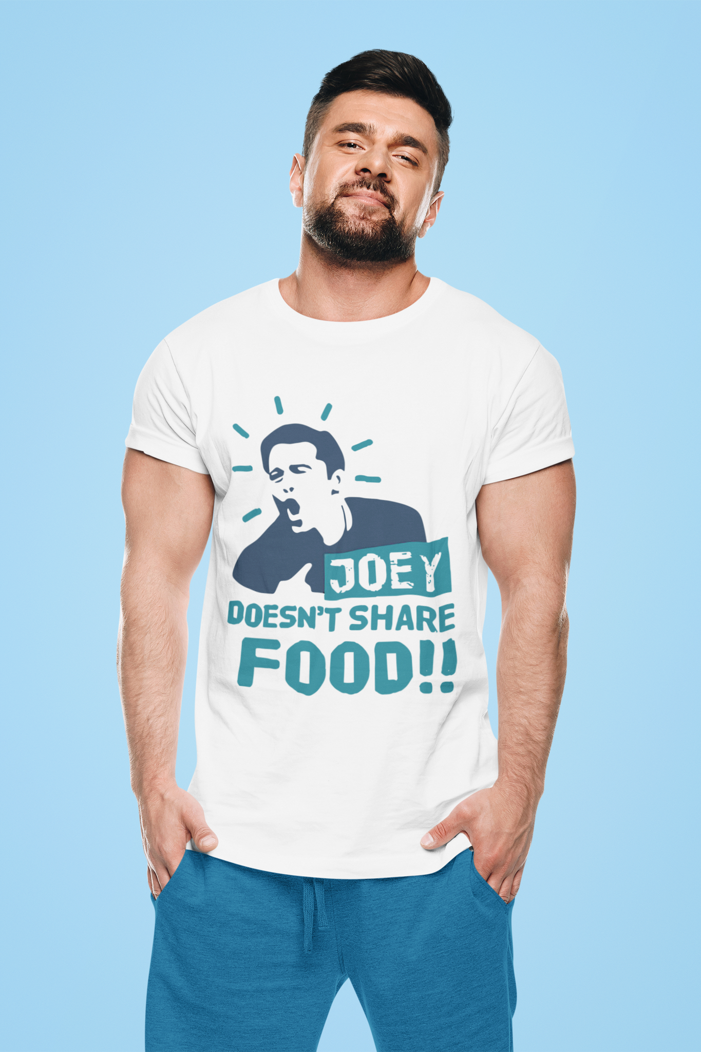 Friends TV Show T Shirt, Friends Shirt, Joey Tshirt, Joey Doesnt Share Food T Shirt