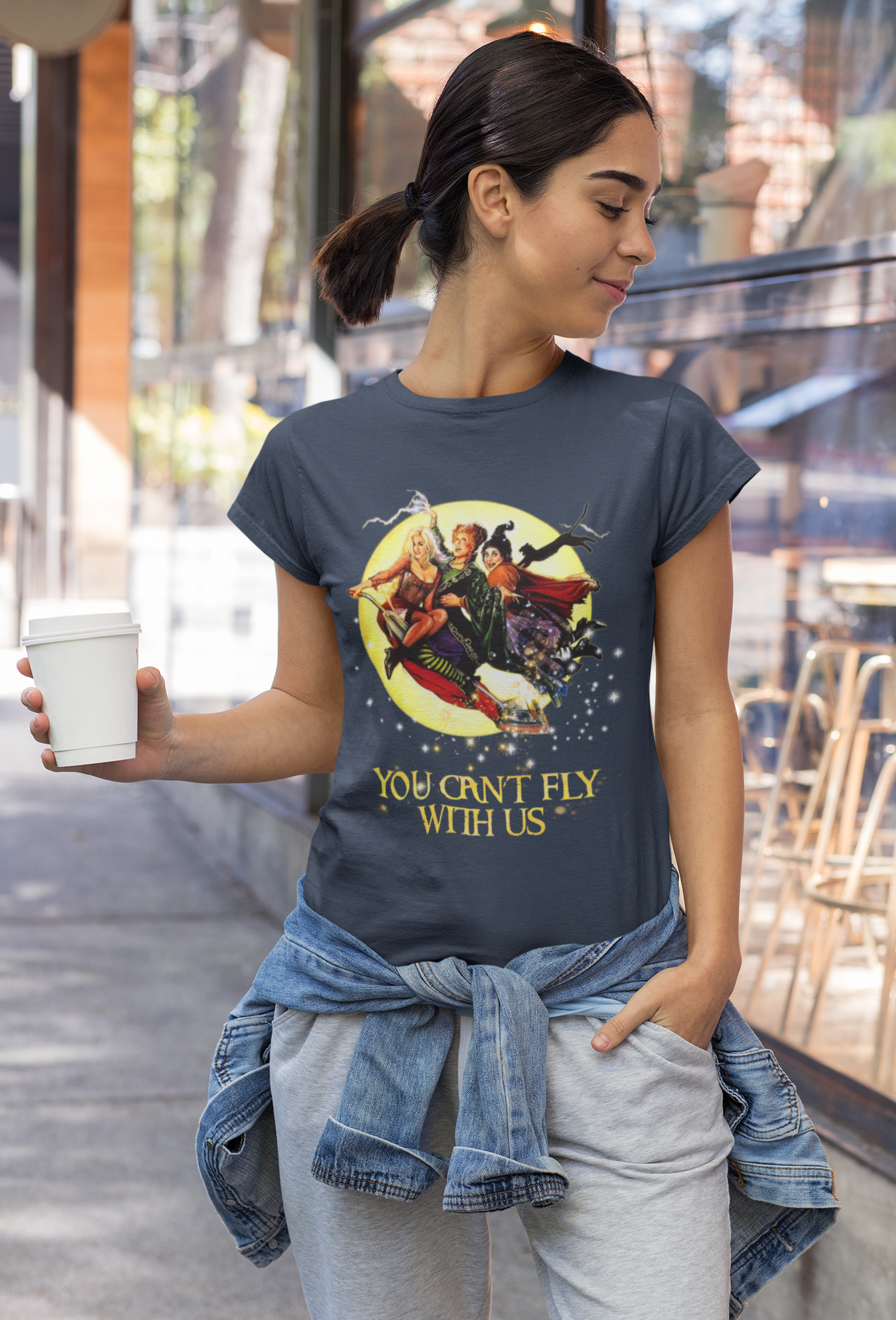 Hocus Pocus T Shirt, You Cant Fly With Us Shirt, Winifred Sarah Mary Tshirt, Halloween Gifts