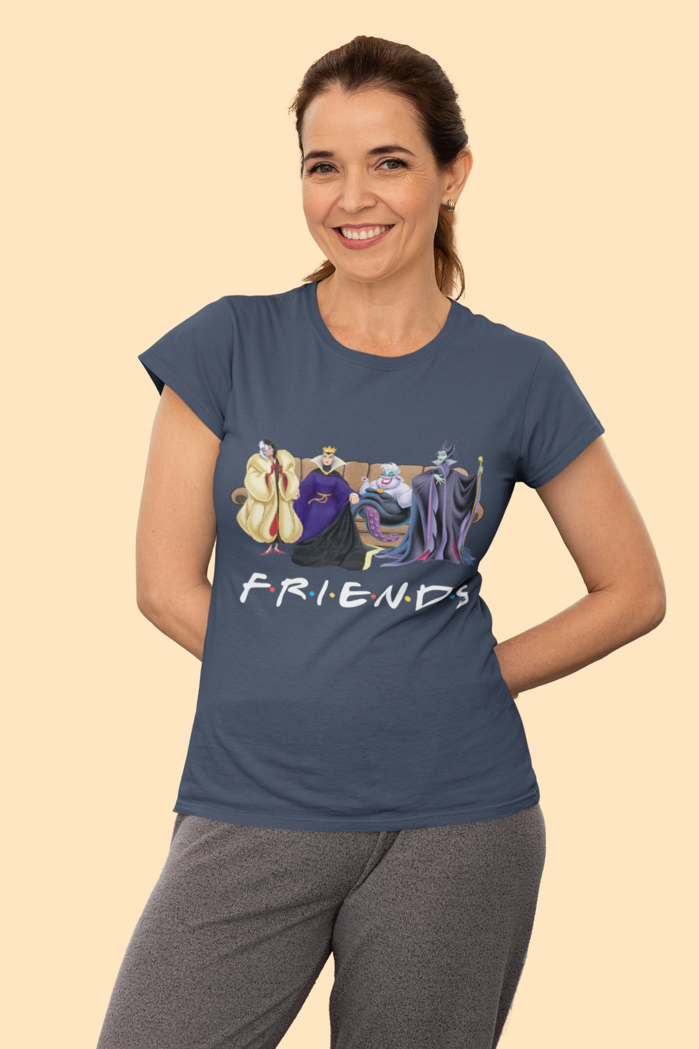 Disney Maleficent T Shirt, Cruella De Vil The Queen Ursula Maleficent Tshirt, Friends Shirt, Disney Villains Tshirt