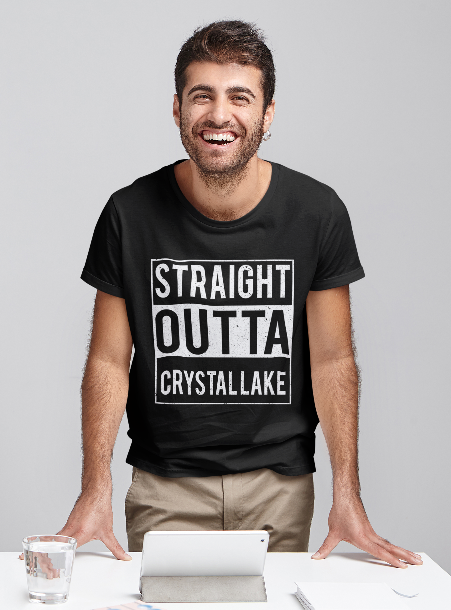 Friday 13th T Shirt, Straight Outta Crystallake T Shirt, Halloween Gifts