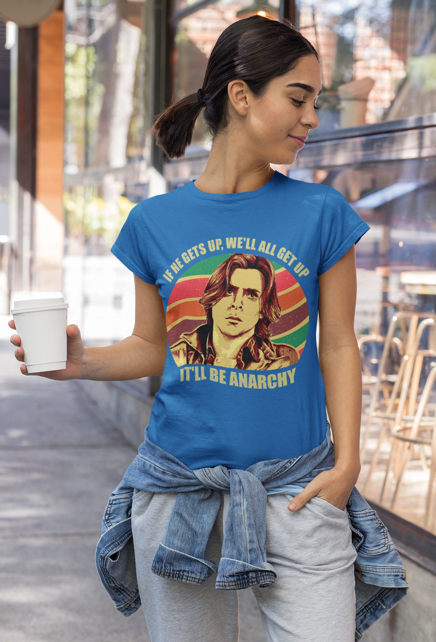 Breakfast Club Vintage T Shirt, John Bender T Shirt, If He Gets Up Well All Get Up Itll Be Anarchy Tshirt