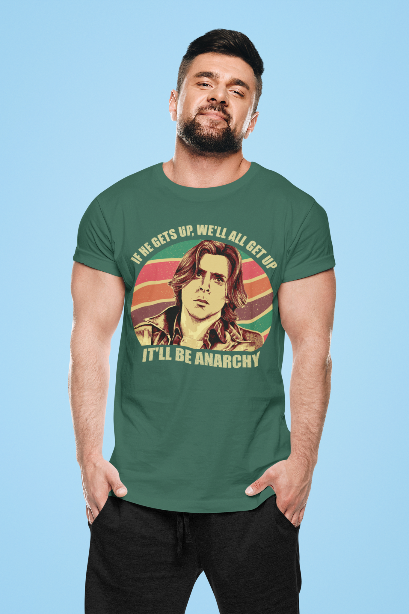 Breakfast Club Vintage T Shirt, John Bender T Shirt, If He Gets Up Well All Get Up Itll Be Anarchy Tshirt