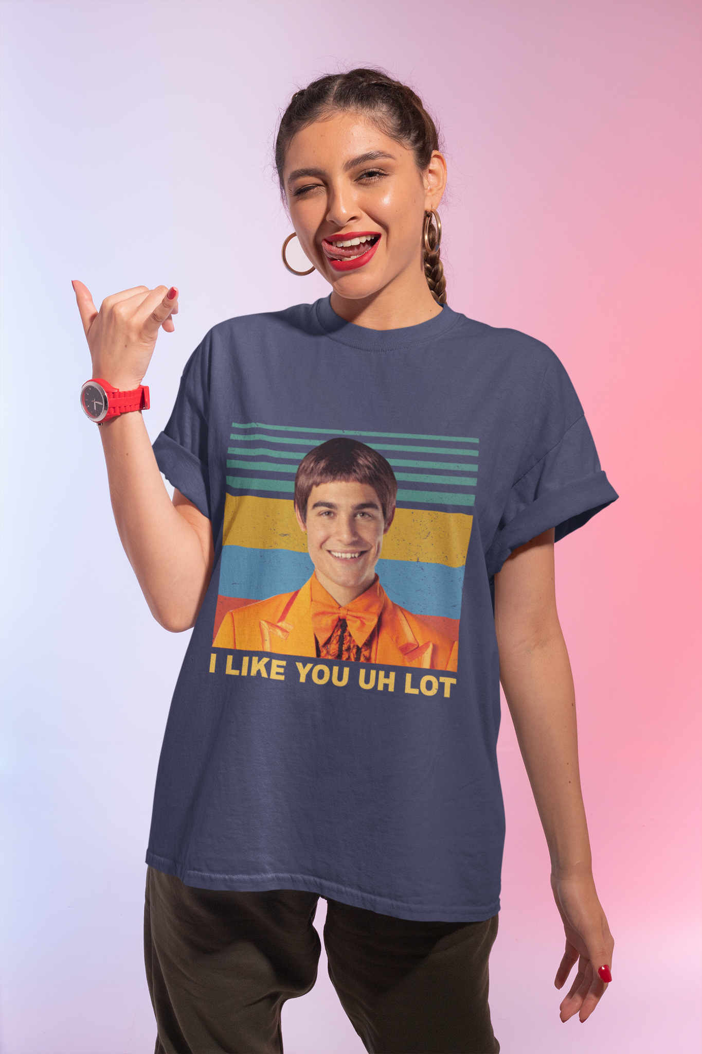 Dumb And Dumber Vintage T Shirt, Lloyd Christmas T Shirt, I Like You Uh Lot Tshirt