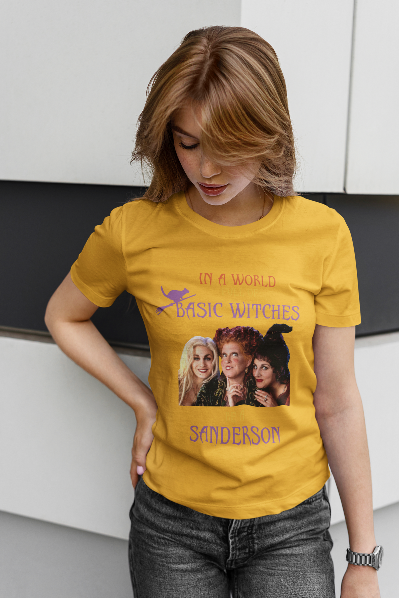 Hocus Pocus T Shirt, Winifred Sarah Mary Tshirt, In A World Full Of Basic Witches Be A Sanderson Shirt, Halloween Gifts