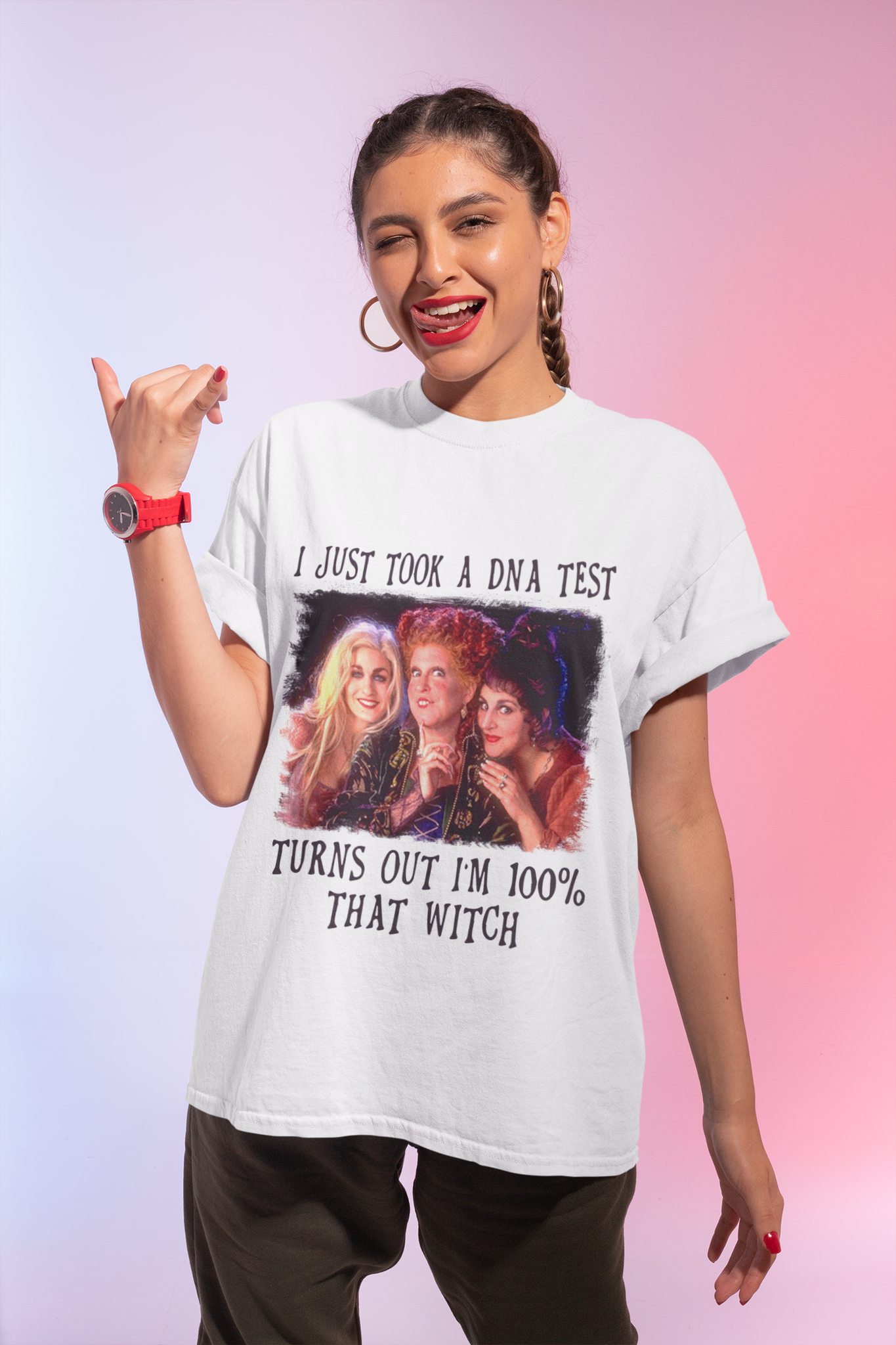 Hocus Pocus Tshirt, I Just Took A DNA Test Turns Out Im That Witch Shirt, Sanderson Sisters T Shirt, Halloween Gifts