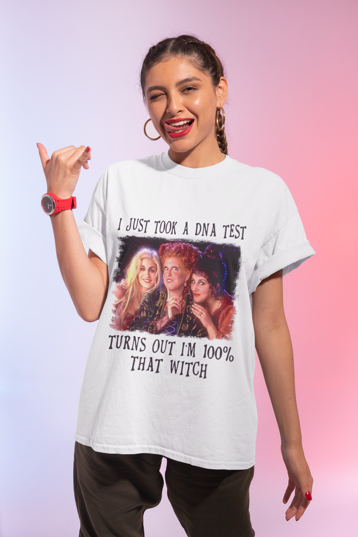 Hocus Pocus Tshirt, Sanderson Sisters T Shirt, I Just Took A DNA Test Turns Out Im That Witch Shirt, Halloween Gifts