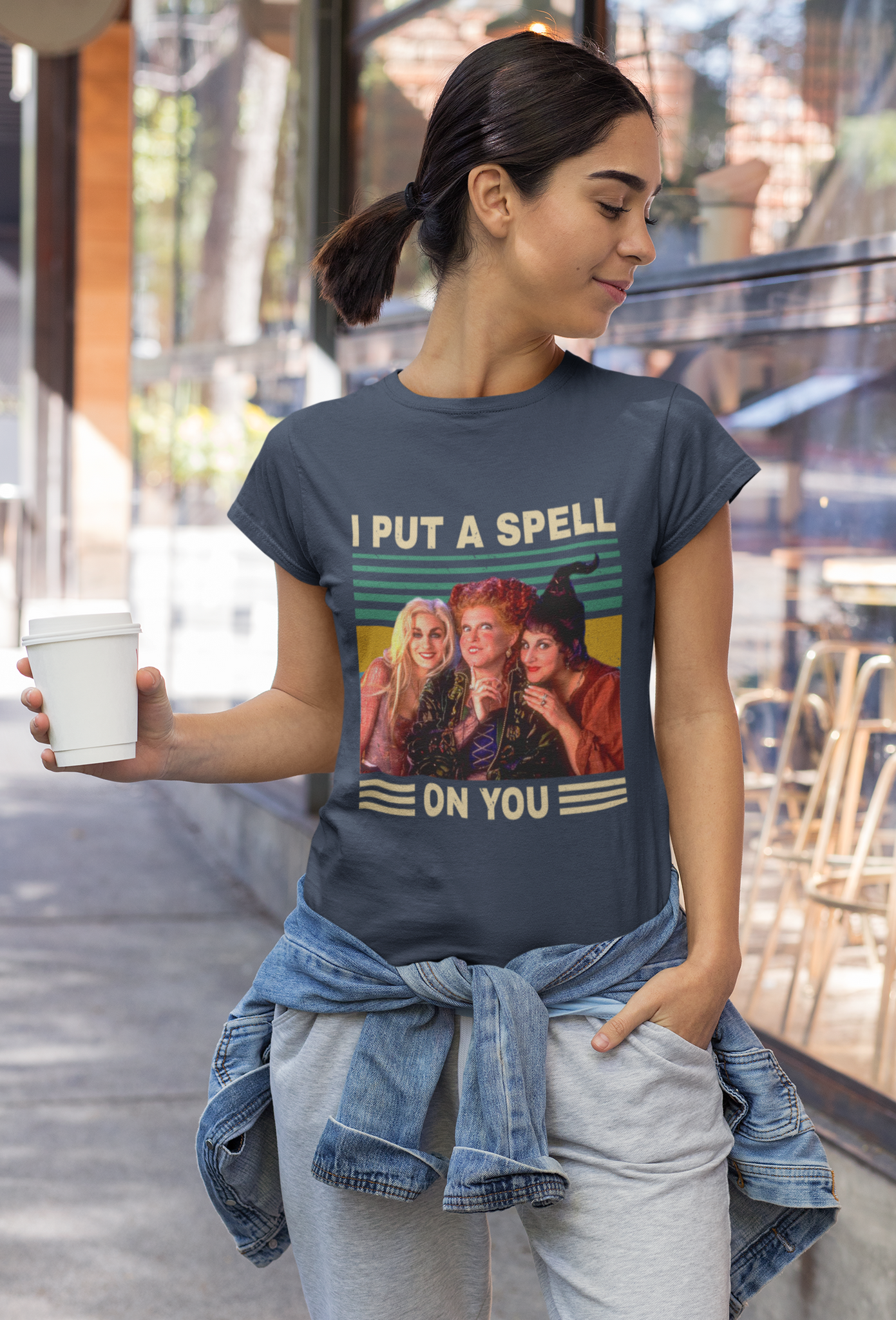 Hocus Pocus Vintage T Shirt, Winifred Sarah Mary Tshirt, I Put A Spell On You Shirt, Halloween Gifts