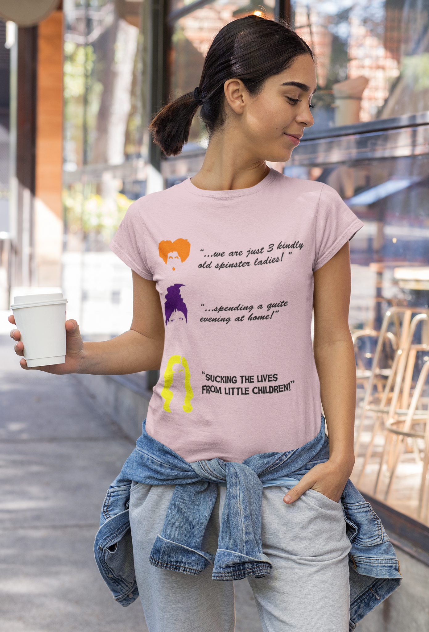 Hocus Pocus Tshirt, We Are Just 3 Kindly Old Spinster Ladies Shirt, Sanderson Sisters Quote T Shirt, Halloween Gifts