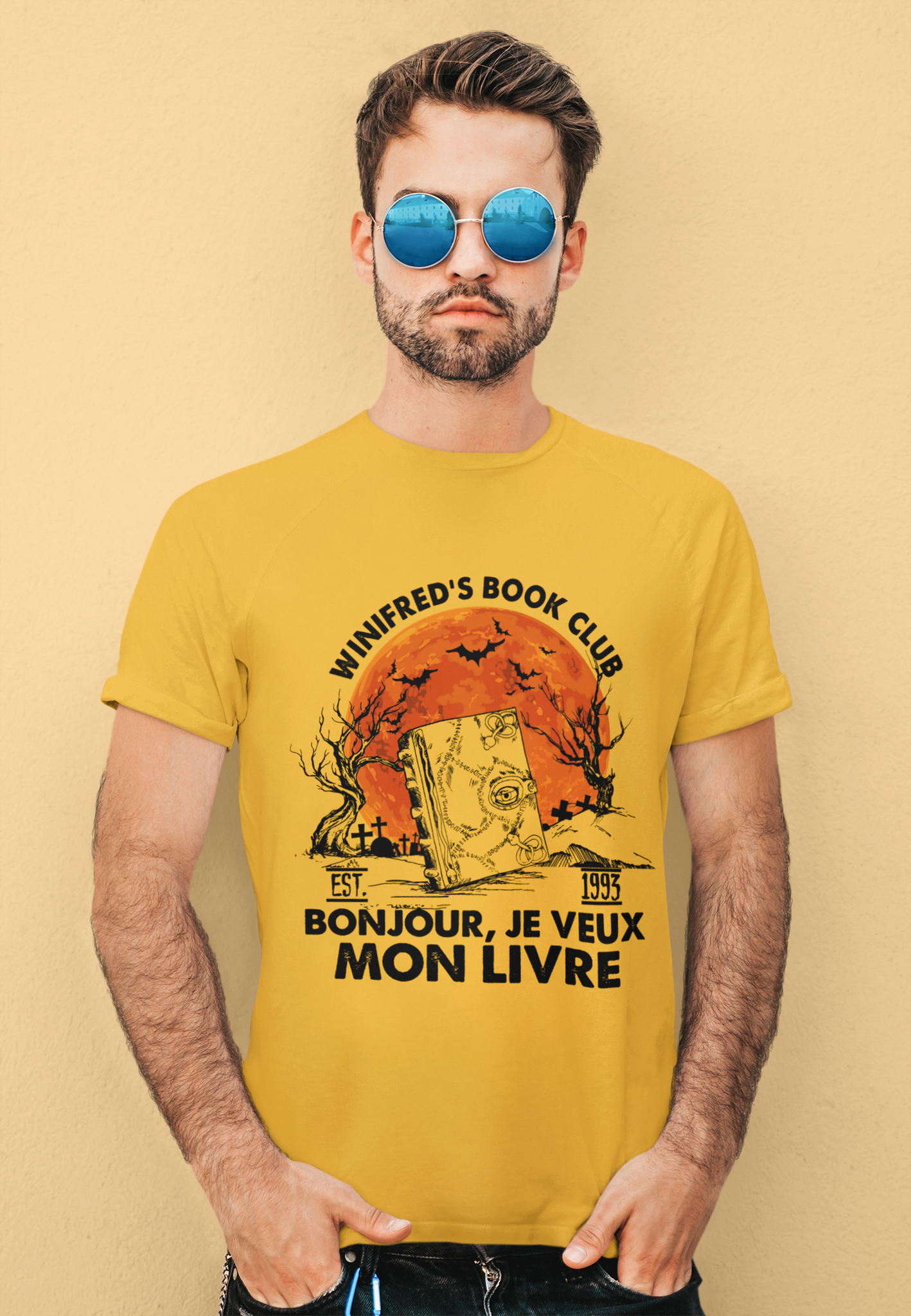 Hocus Pocus T Shirt, Bonjour Je Veux Mon Livre Shirt, Winifreds Book Club Tshirt, Halloween Gifts