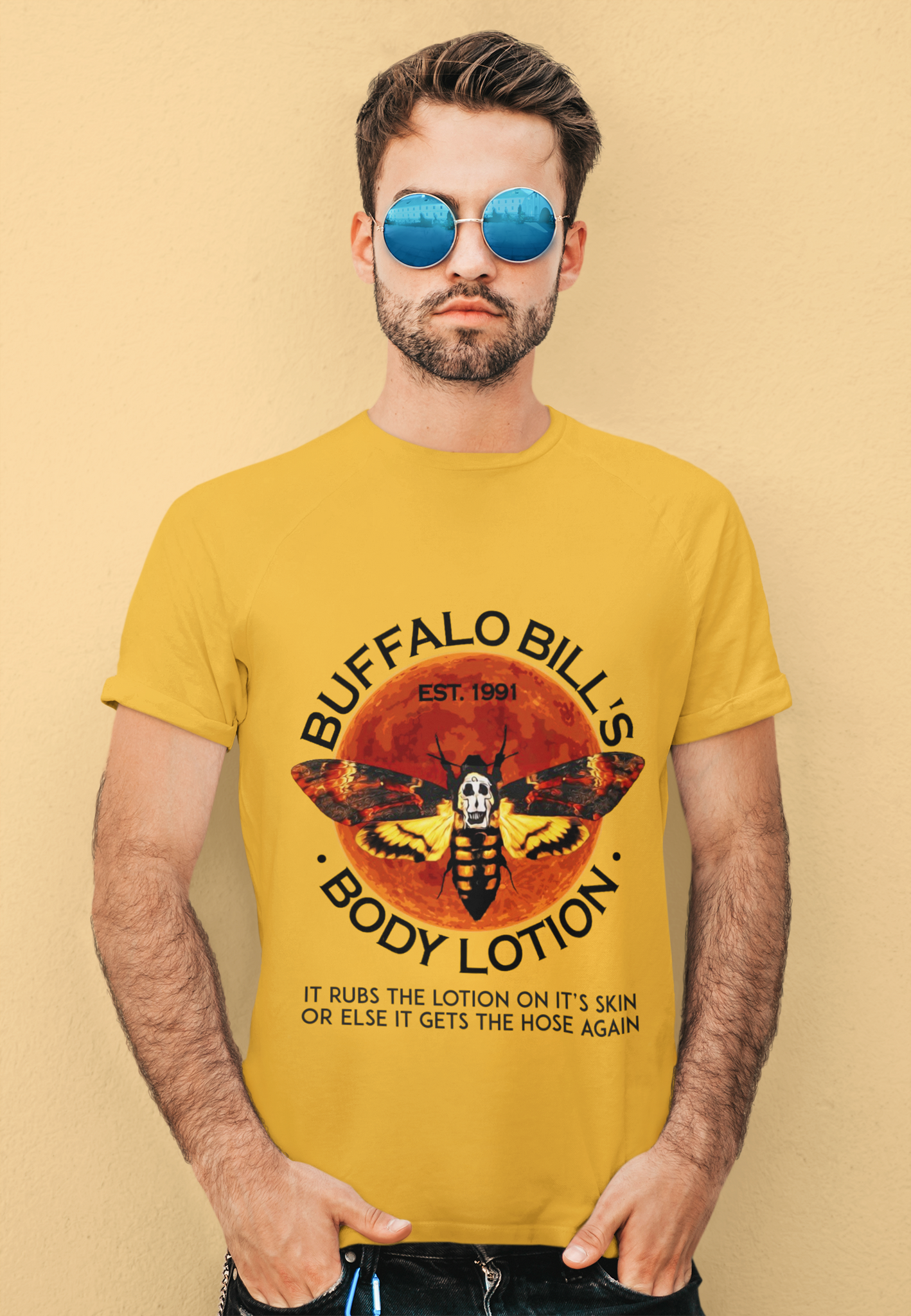 Silence Of The Lamb T Shirt, Buffalo Bills Body Lotion Tshirt, It Rubs The Lotion On Its Skin Shirt, Halloween Gifts