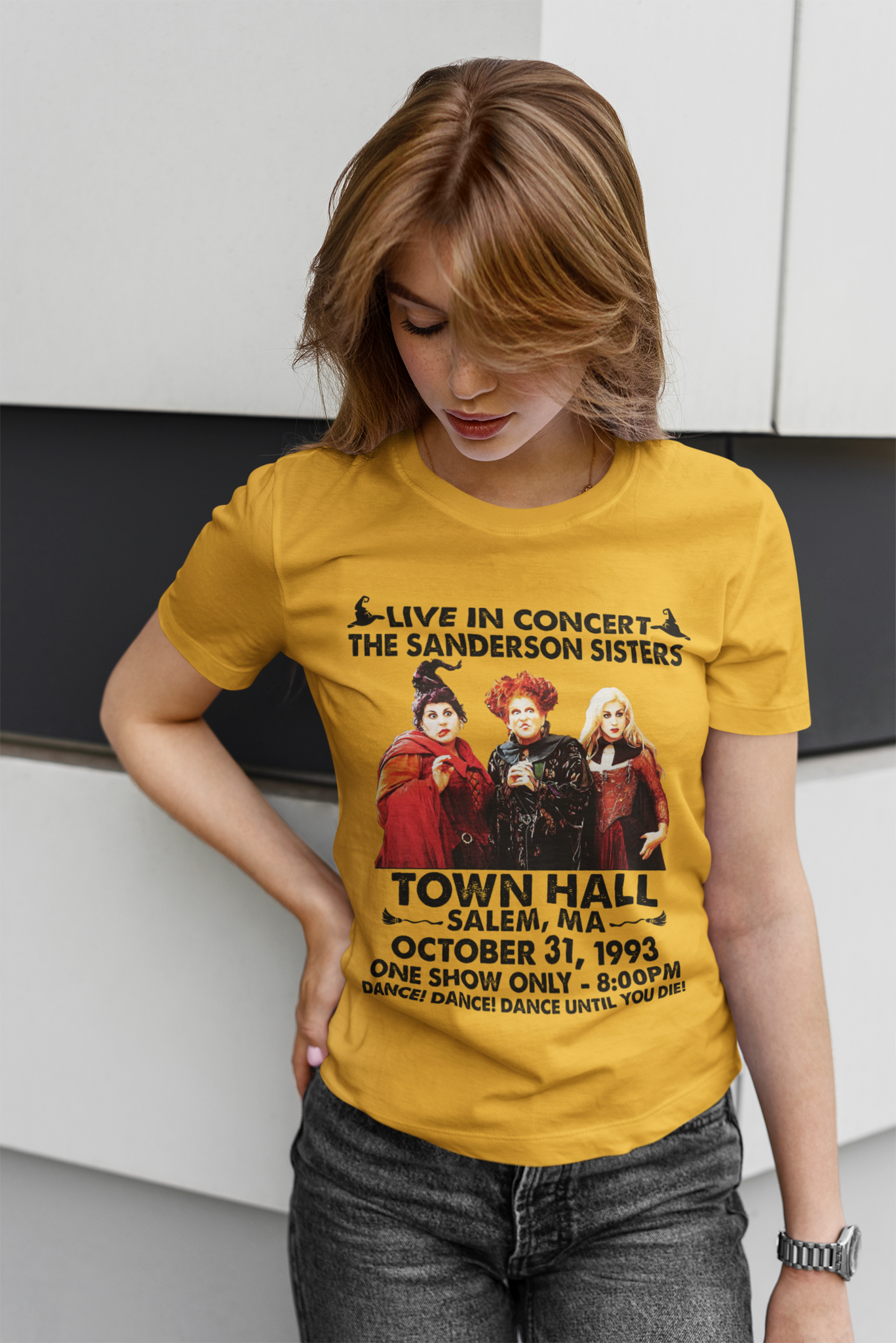 Hocus Pocus T Shirt, Live In Concert The Sanderson Sisters Shirt, Winifred Mary Sarah Tshirt, Halloween Gifts