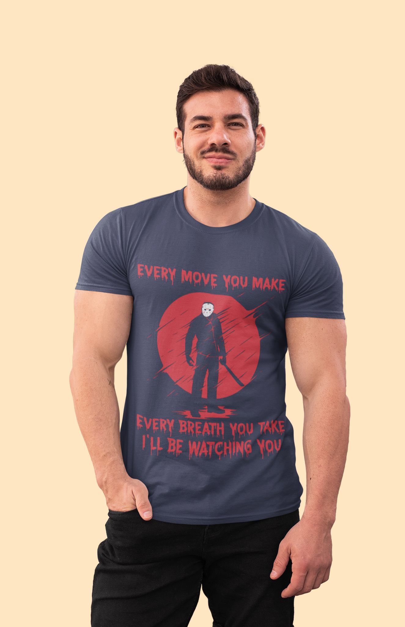 Friday 13th T Shirt, Every Move You Make Breath You Take Ill Be Watching You Tshirt, Jason Voorhees T Shirt, Halloween Gifts