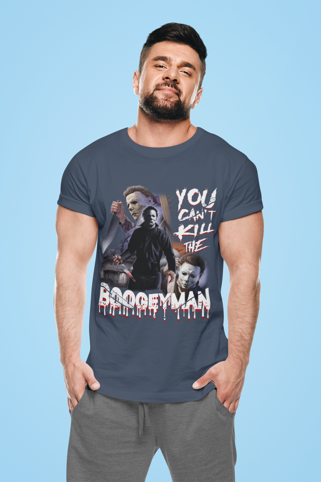 Horror Movie Characters T Shirt, You Cant Kill The Boogeyman Tshirt, Michael Myers T Shirt, Halloween Gifts