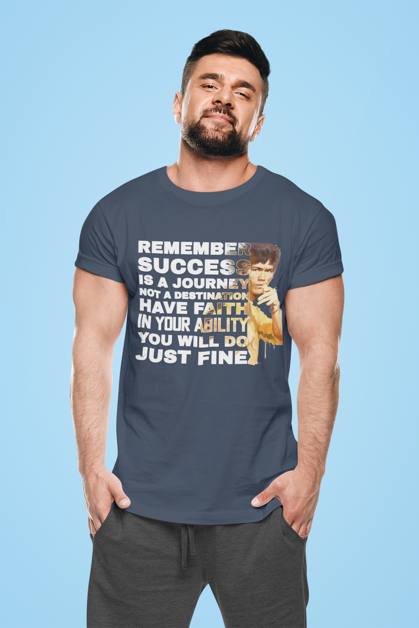 Bruce Lee T Shirt, Remember Success Is A Journey Not A Destination Tshirt