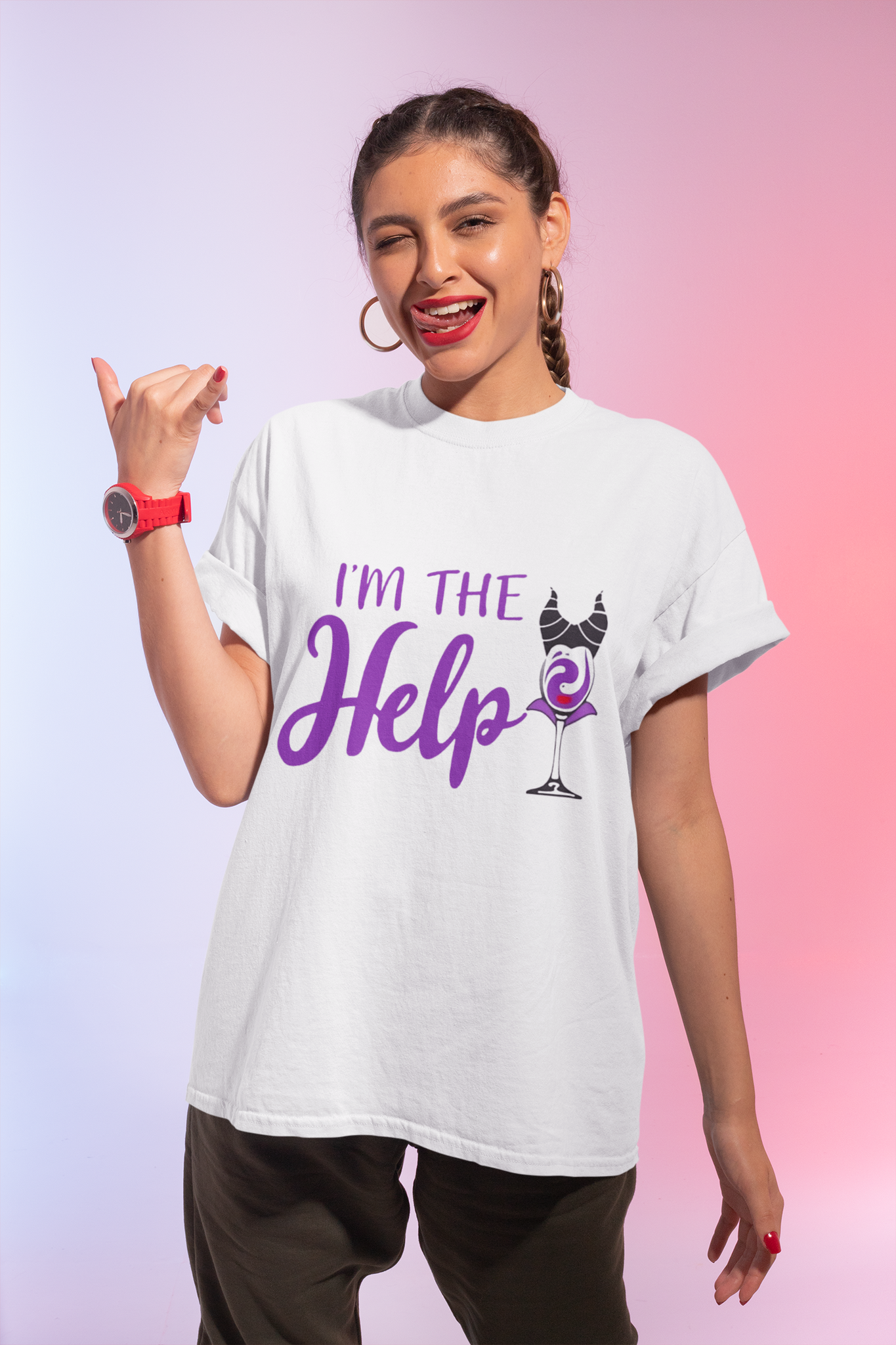 Disney Maleficent T Shirt, Im The Help Tshirt, Disney Villains Shirt