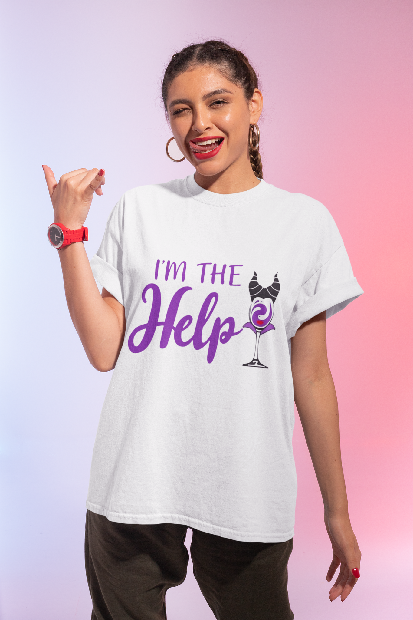 Disney Maleficent T Shirt, Disney Villains T Shirt, Im The Help Tshirt