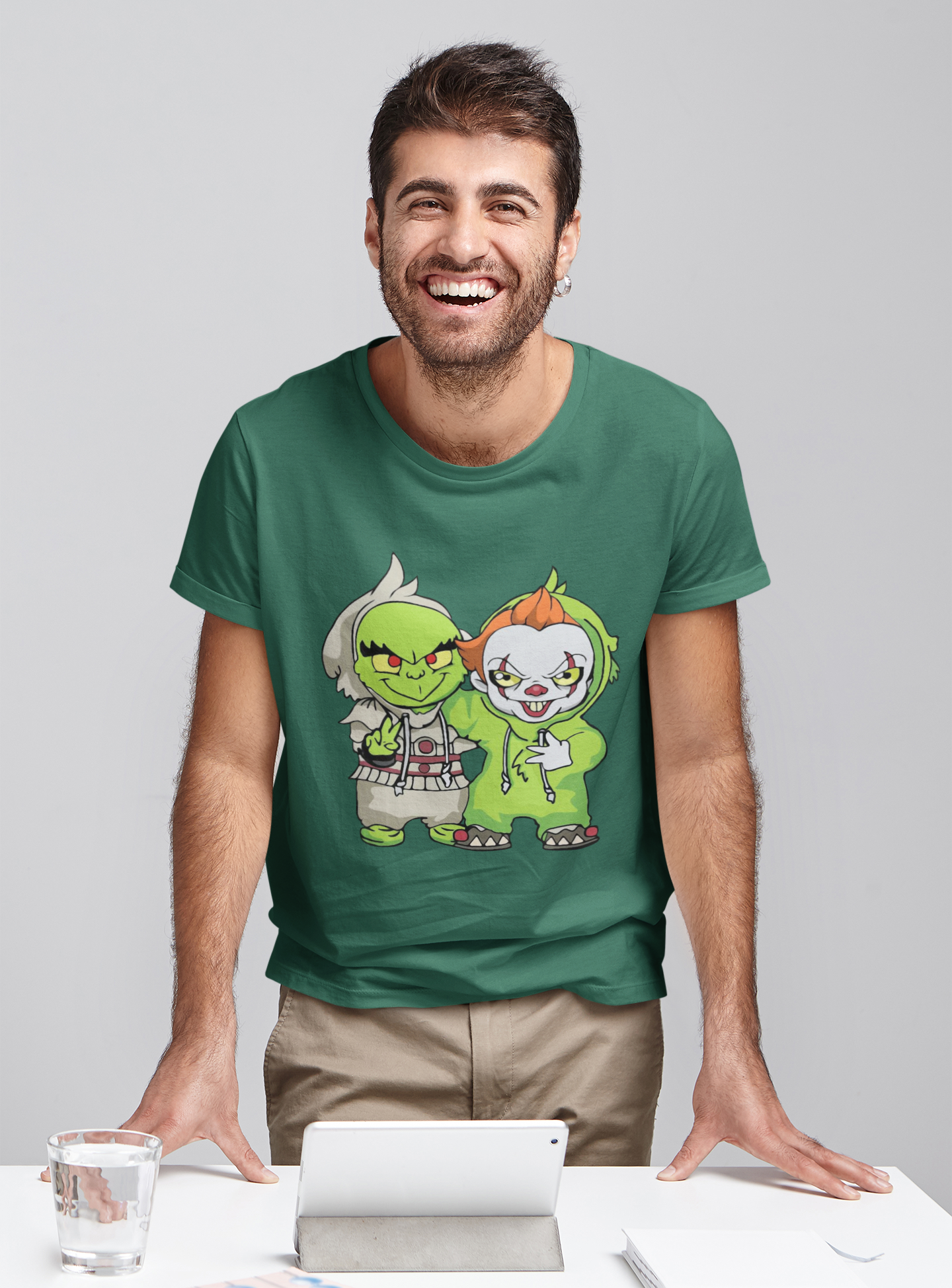 Grinch T Shirt, Grinch Pennywise Exchange Costume Tshirt, Christmas Gifts