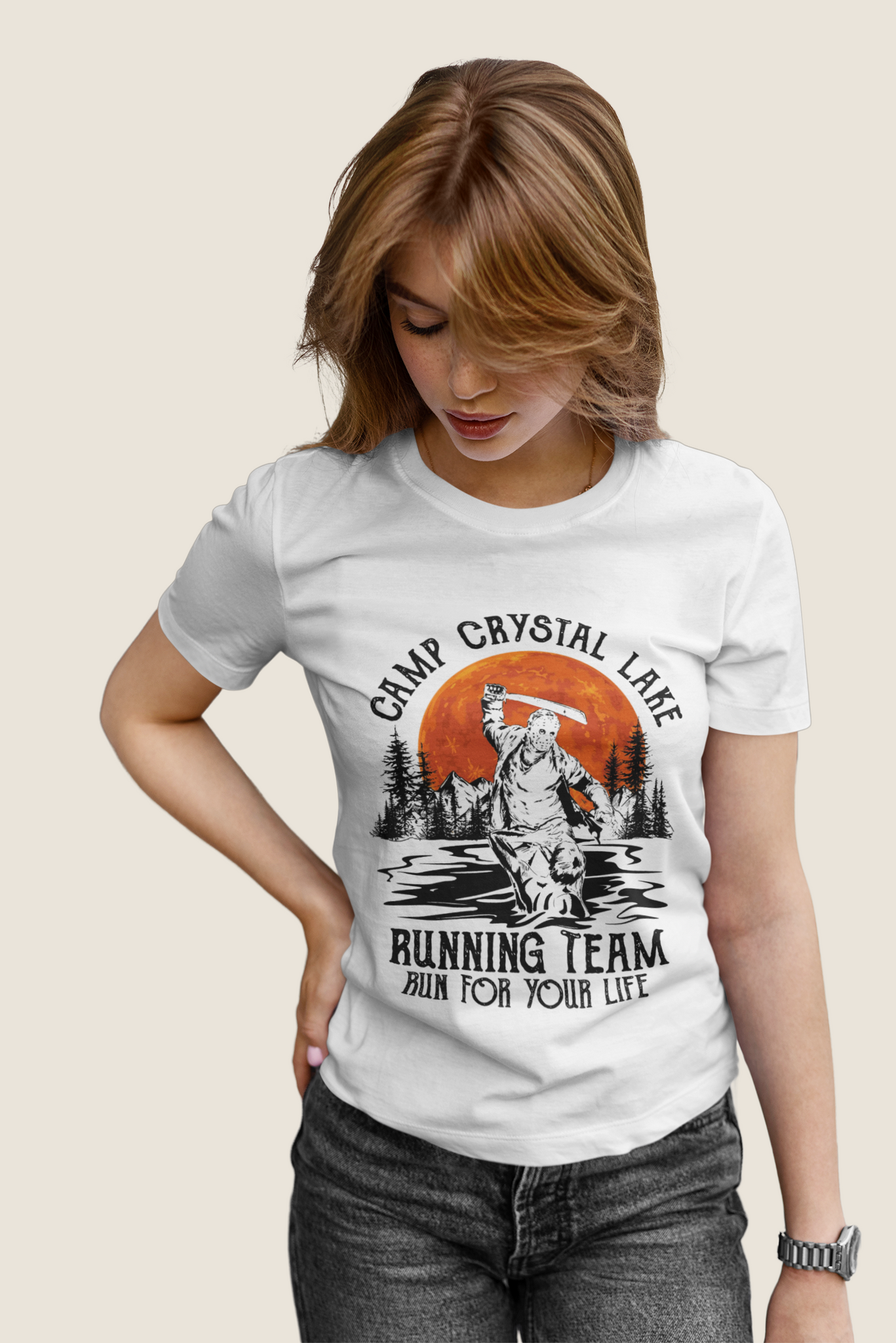 Friday 13th T Shirt, Jason Voorhees T Shirt, Camp Crystal Lake Running Team Tshirt, Halloween Gifts