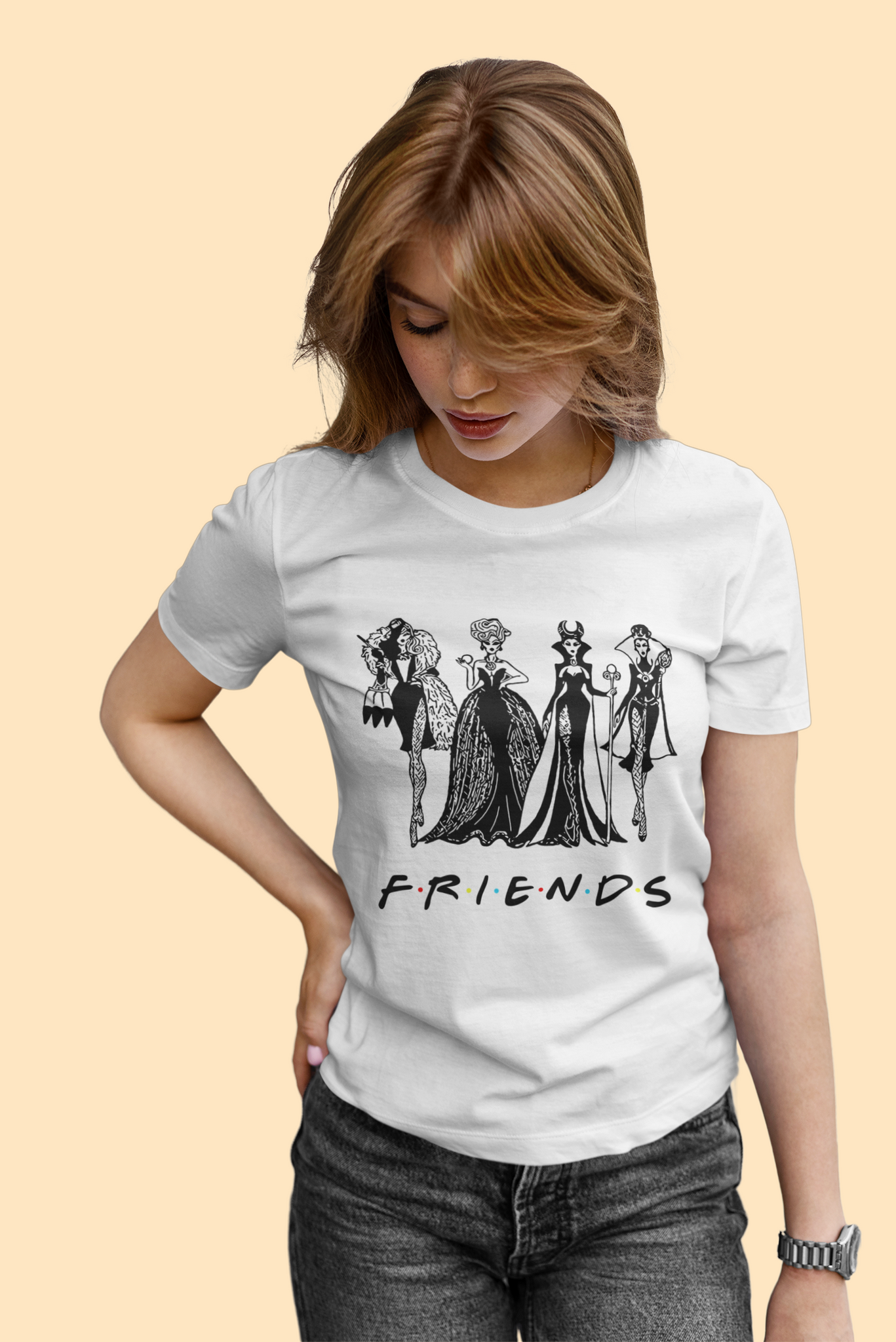 Disney Maleficent T Shirt, Cruella De Vil Ursula The Evil Queen Maleficent T Shirt, Disney Villains Friends Tshirt