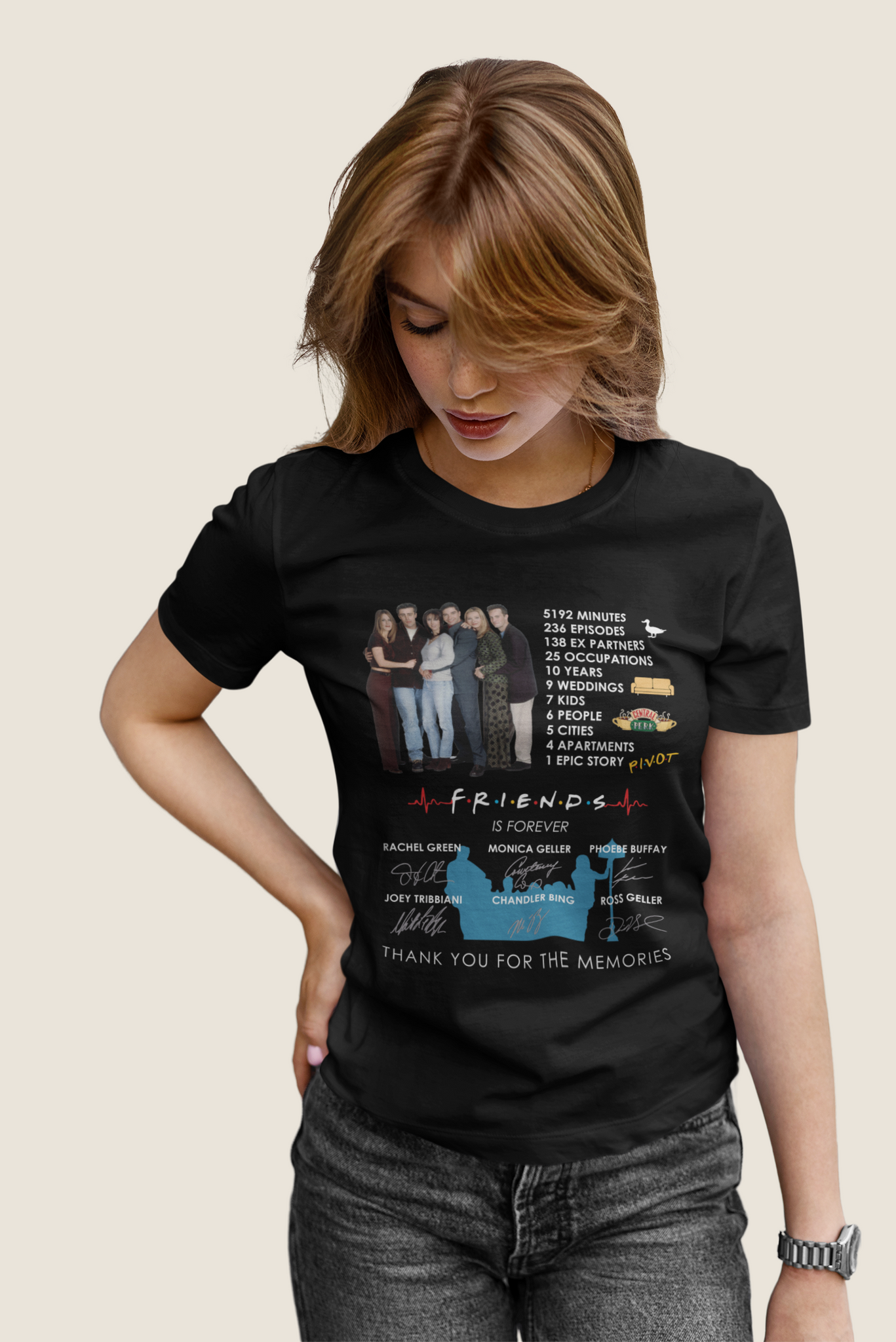 Friends TV Show T Shirt, Friends Shirt, Friends Characters T Shirt, Anniversary Friends Is Forever Tshirt
