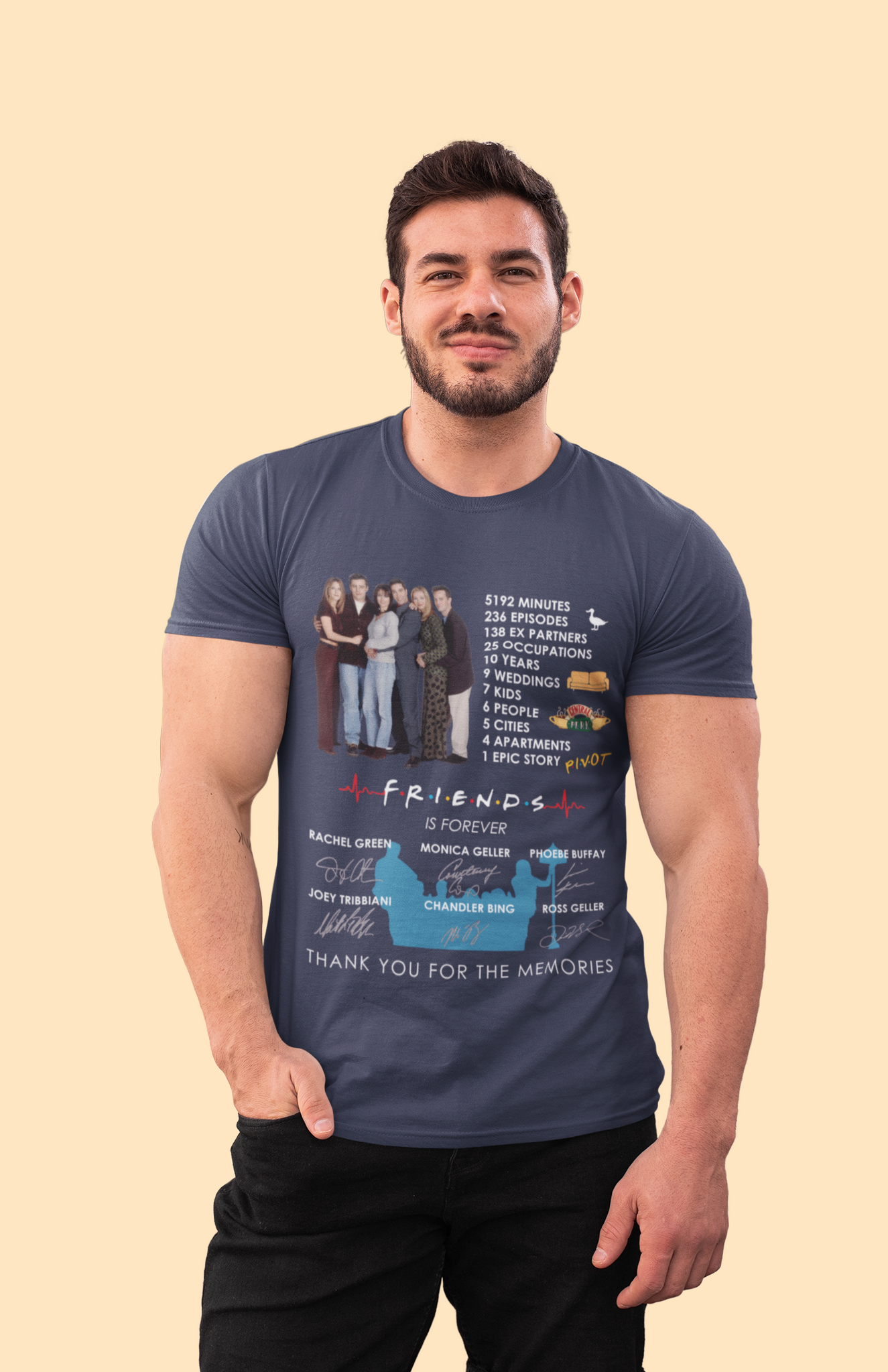 Friends TV Show T Shirt, Friends Shirt, Friends Characters T Shirt, Anniversary Friends Is Forever Tshirt