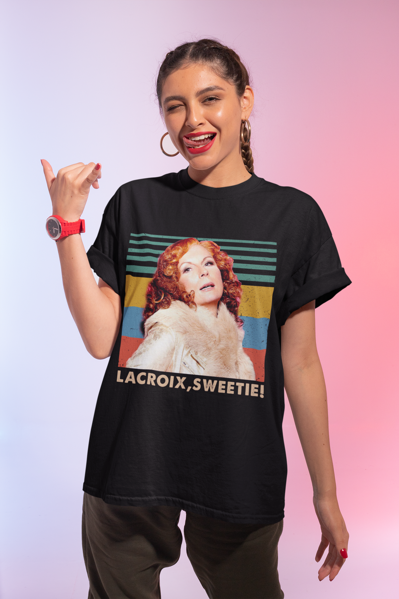 Absolutely Fabulous T Shirt, Eddie Tshirt, Lacroix Sweetie T Shirt