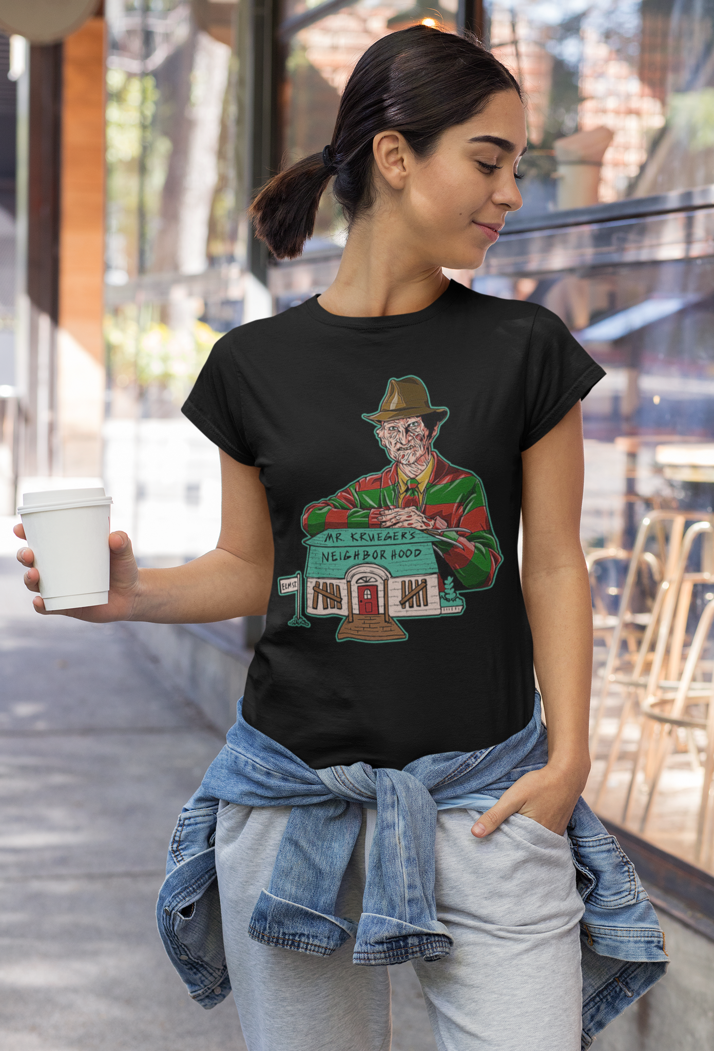 Nightmare On Elm Street T Shirt, Freddy Krueger T Shirt, Mr Krueger Neighborhood Tshirt, Halloween Gifts