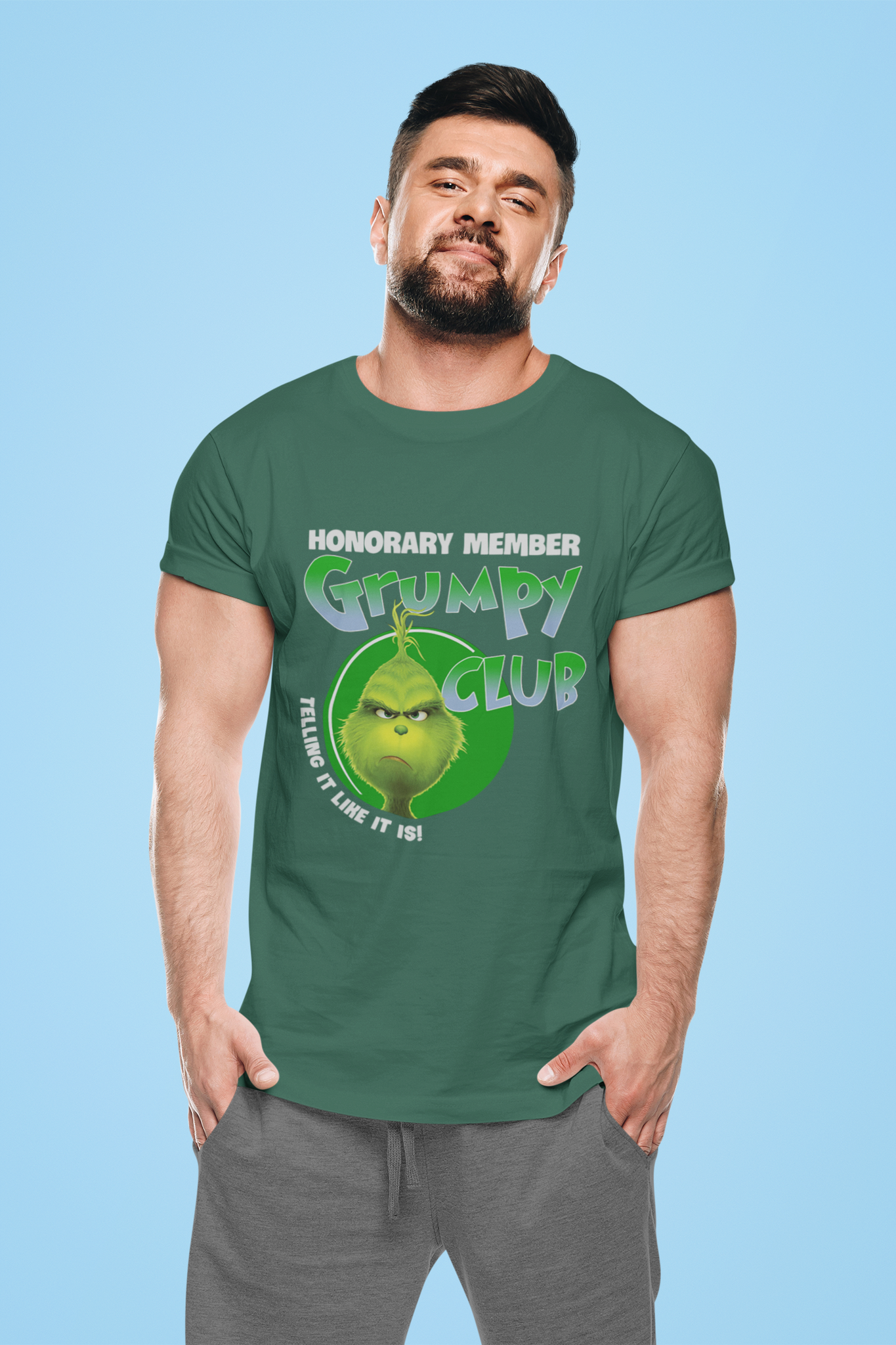 Grinch T Shirt, Honorary Member Grumpy Club Tshirt, Christmas Movie Shirt, Christmas Gifts