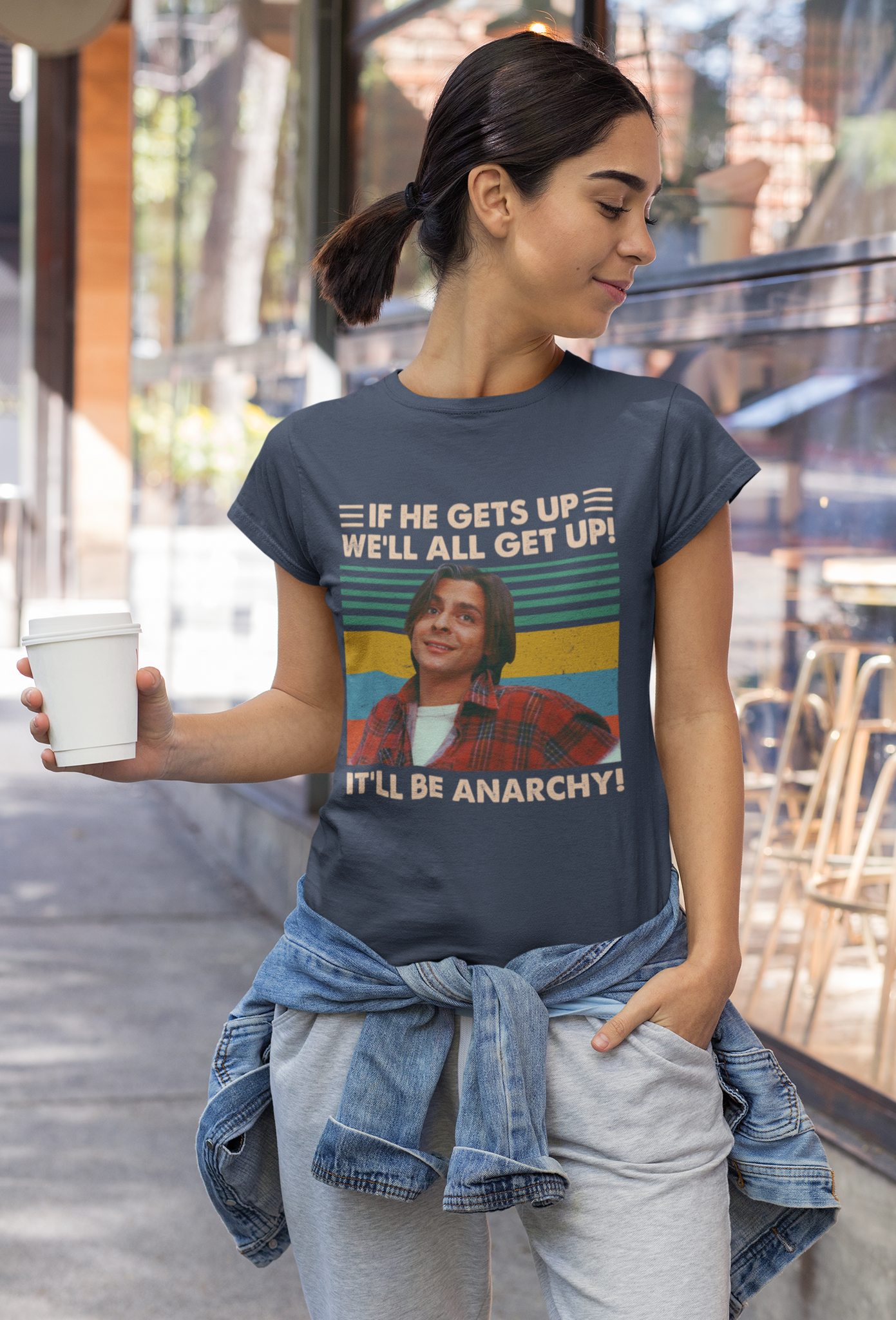 Breakfast Club Vintage T Shirt, John Bender Tshirt, If He Gets Up Well All Get Up Itll Be Anarchy T Shirt