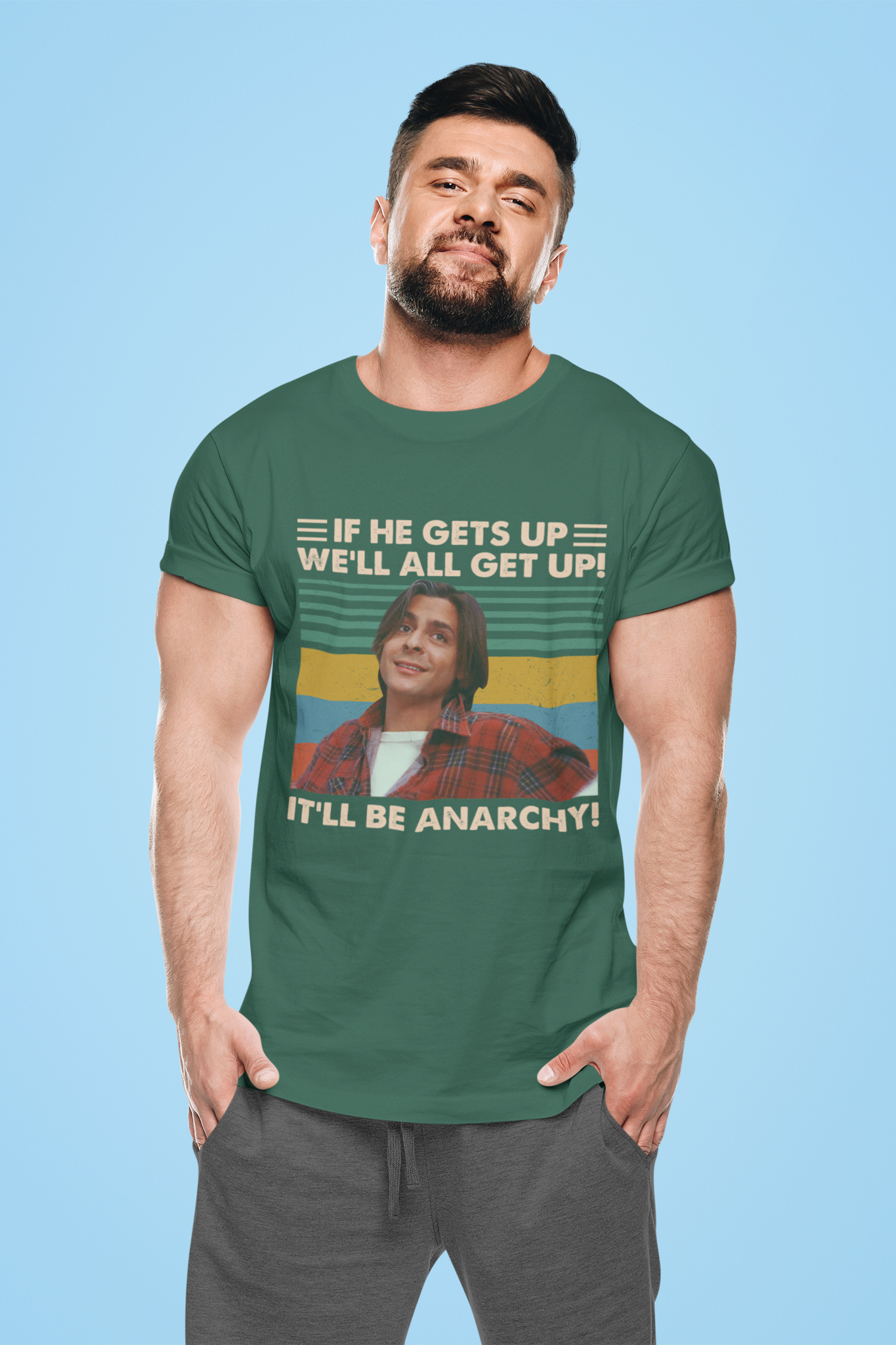 Breakfast Club Vintage T Shirt, John Bender Tshirt, If He Gets Up Well All Get Up Itll Be Anarchy T Shirt