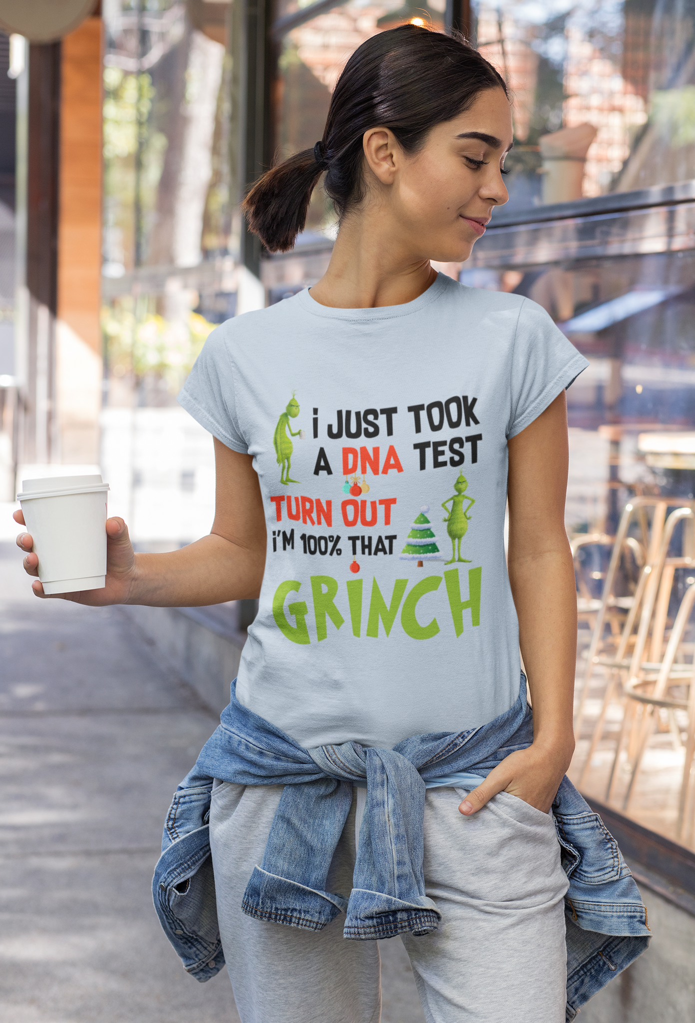 Grinch Tshirt, I Just Took A DNA Test Turn Out Im 100% That Grinch T Shirt, Christmas Gifts