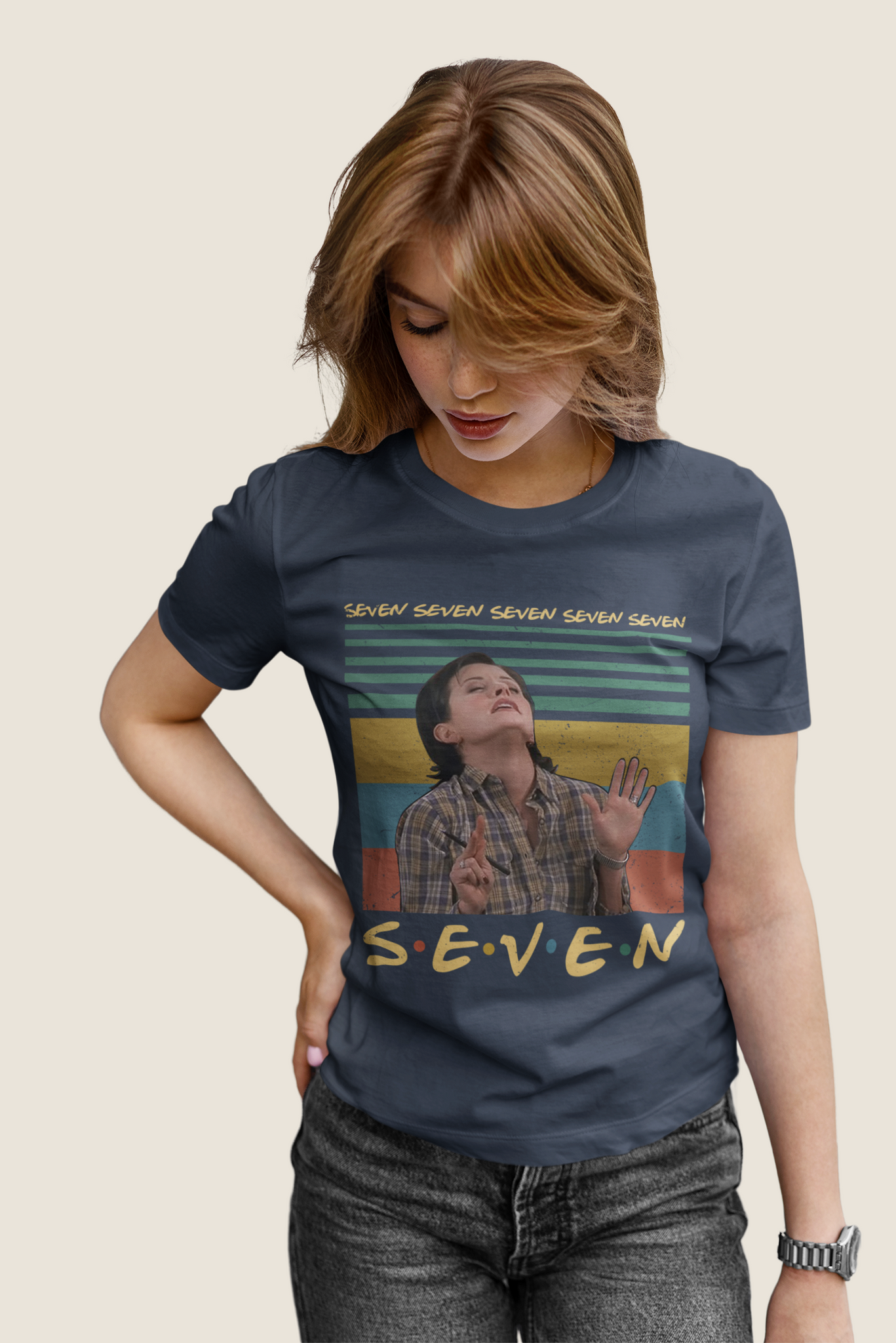 Friends TV Show Vintage T Shirt, Friends Shirt, Monica T Shirt, Seven Seven Seven Tshirt