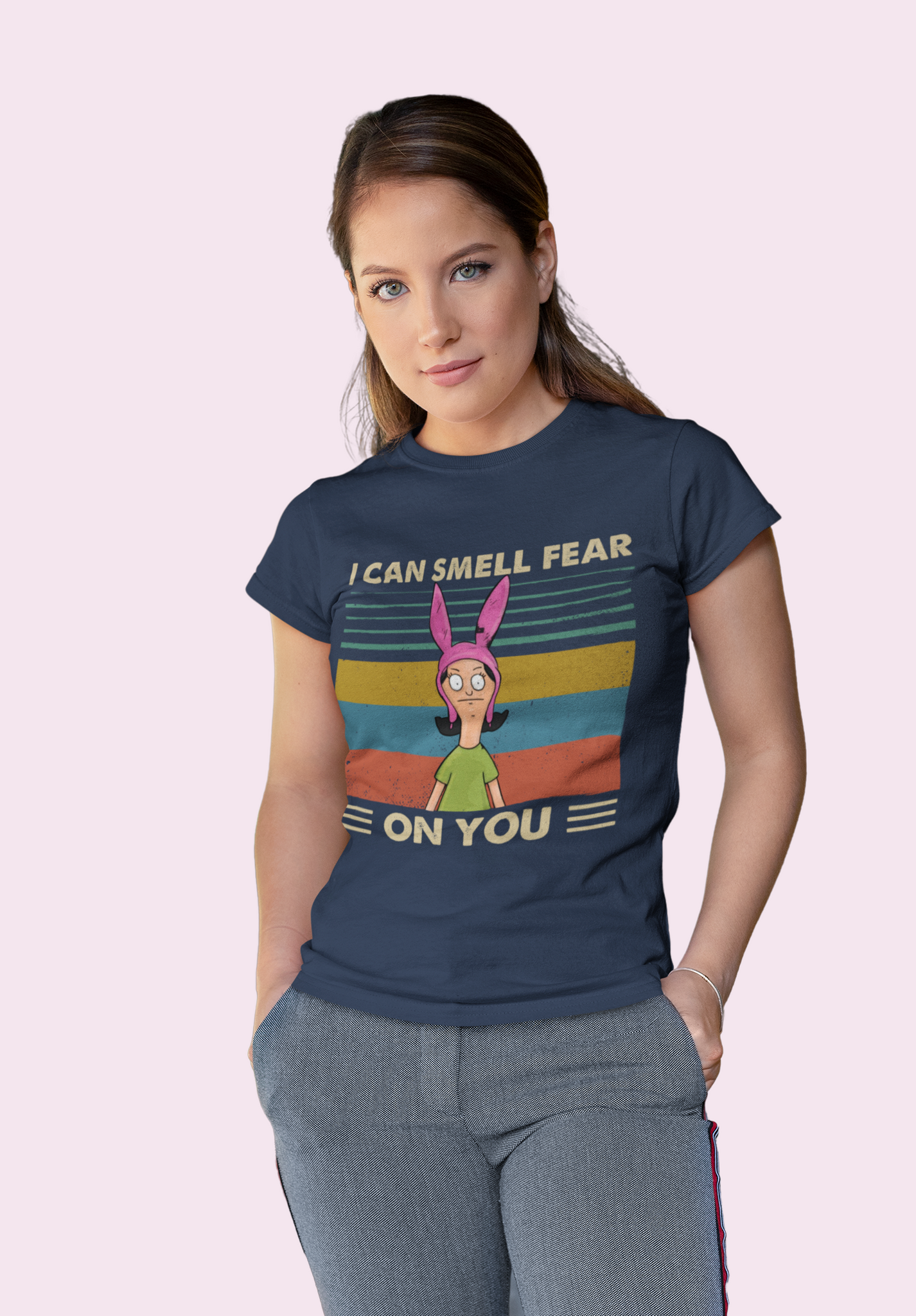 Bobs Burgers Vintage T Shirt, Louise Belcher T Shirt, I Can Smell Fear On You Tshirt