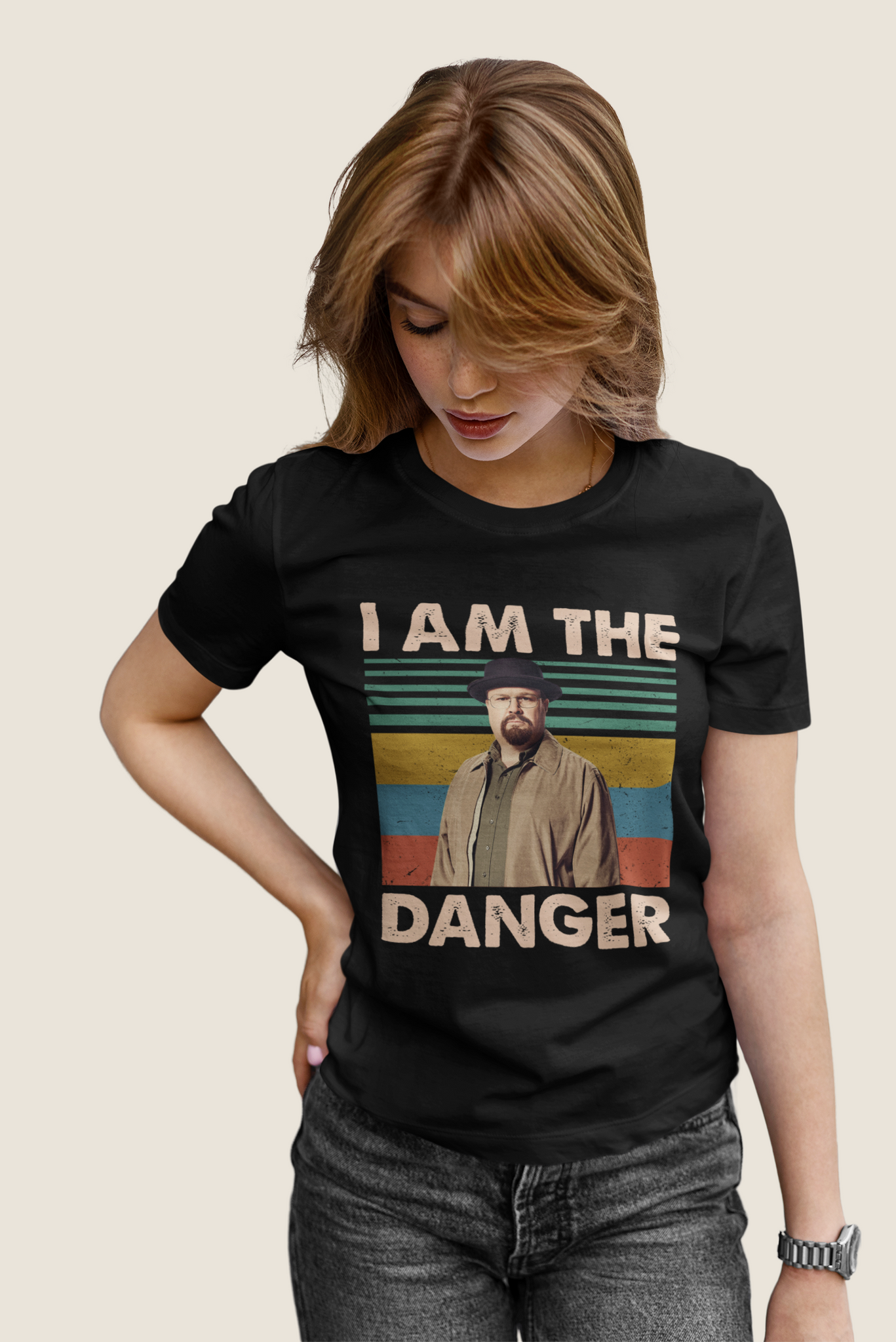 Breaking Bad Vintage T Shirt, Walter White T Shirt, I Am The Danger Tshirt