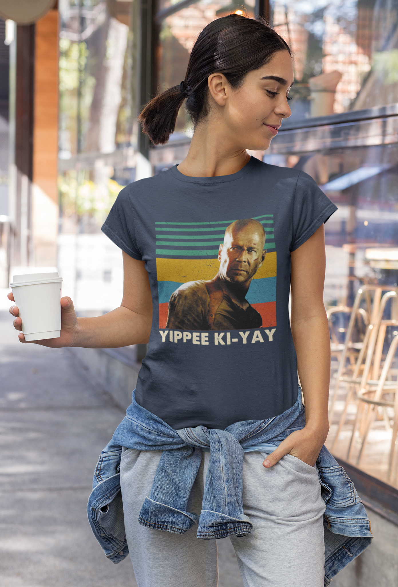 Die Hard Movie T Shirt, John McClane T Shirt, Yippee Ki Yay Tshirt