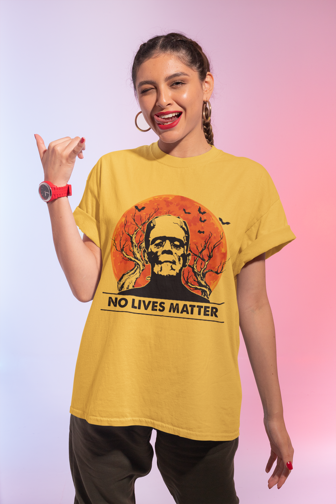 Frankenstein T Shirt, No Lives Matter Tshirt, The Monster T Shirt, Halloween Gifts