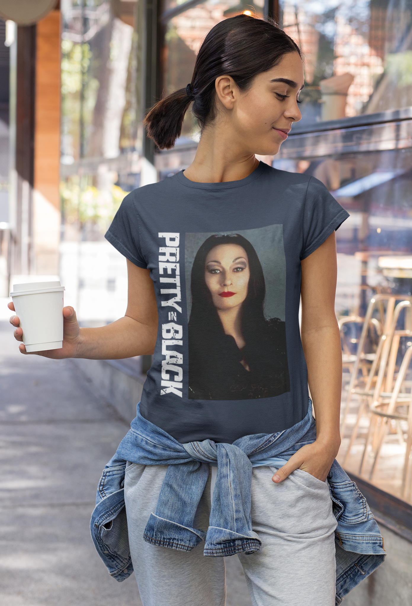 Addams Family T Shirt, Morticia Addams Tshirt, Pretty In Black Classic Shirt, Halloween Gifts