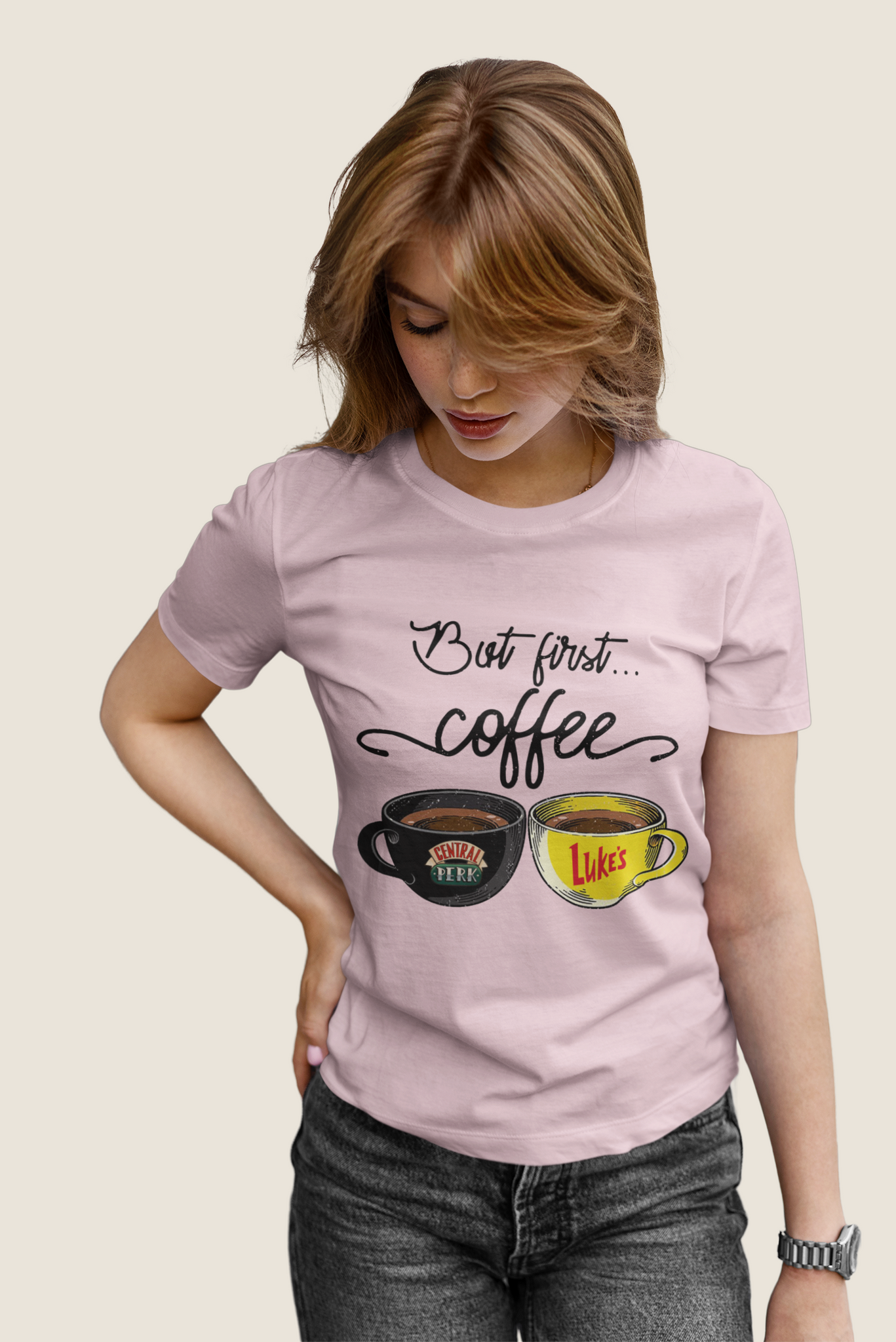 Friends TV Show T Shirt, Friends Shirt, Central Perk Lukes Coffee T Shirt, But First Coffee Tshirt