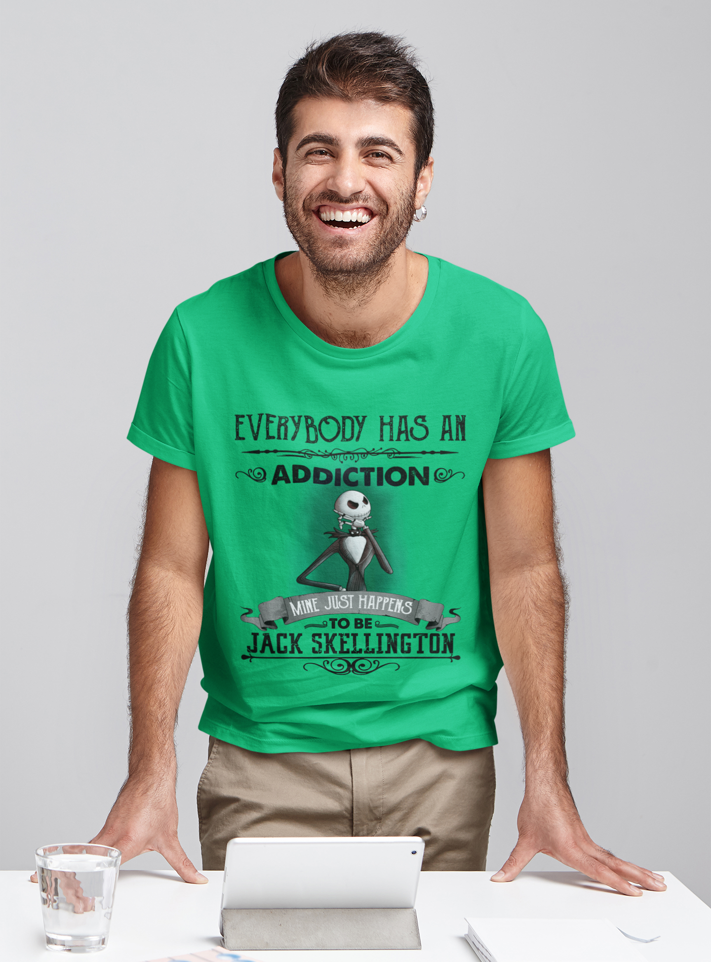 Nightmare Before Christmas T Shirt, Everybody Has An Addiction Tshirt, Jack Skellington T Shirt, Halloween Gifts