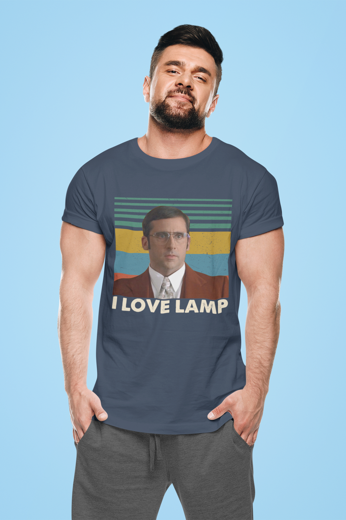 Anchorman Vintage T Shirt, Brick Tamland Tshirt, I Love Lamp Shirt