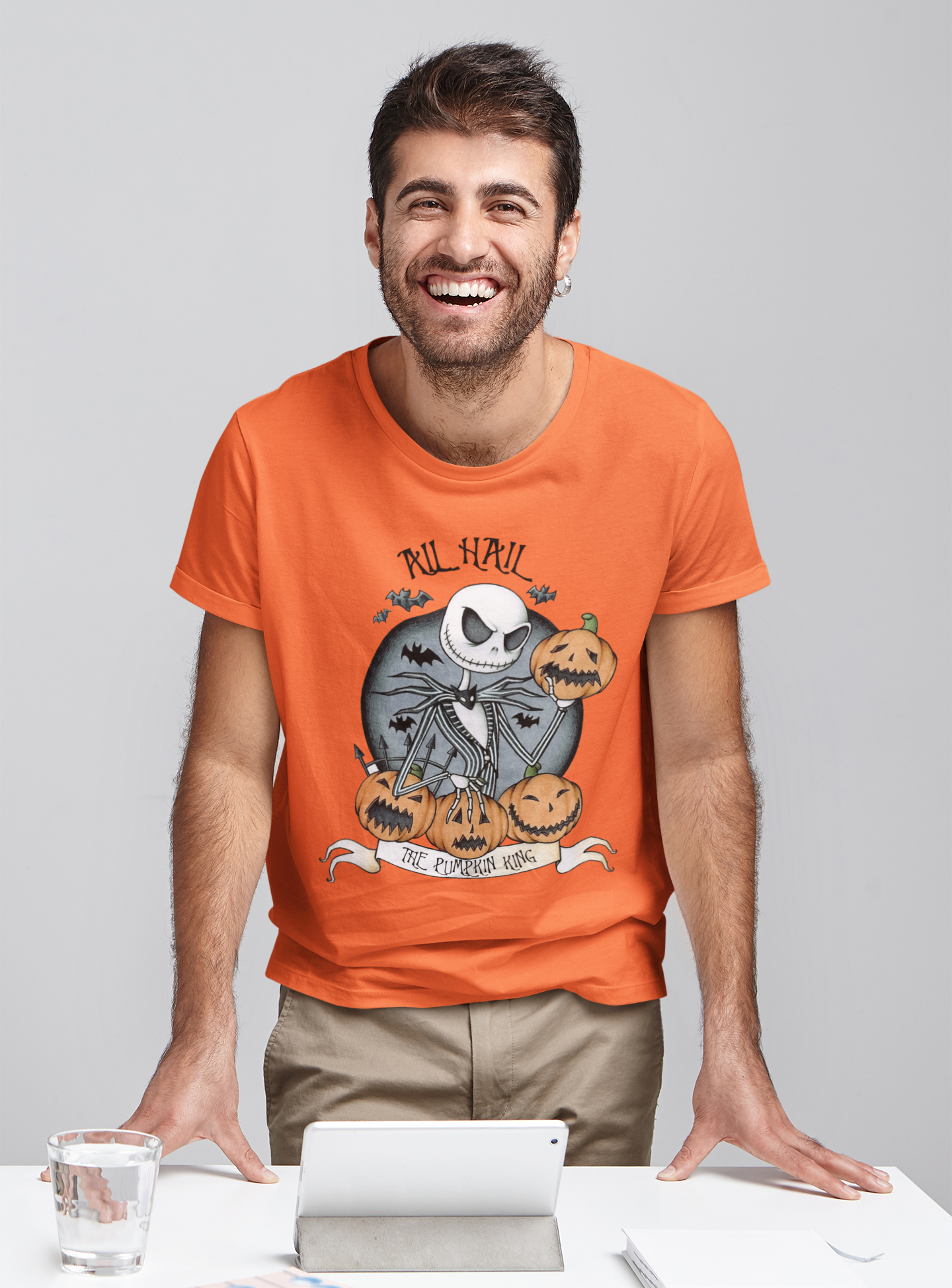 Nightmare Before Christmas T Shirt, All Hail The Pumpkin King Tshirt, Jack Skellington T Shirt, Halloween Gifts