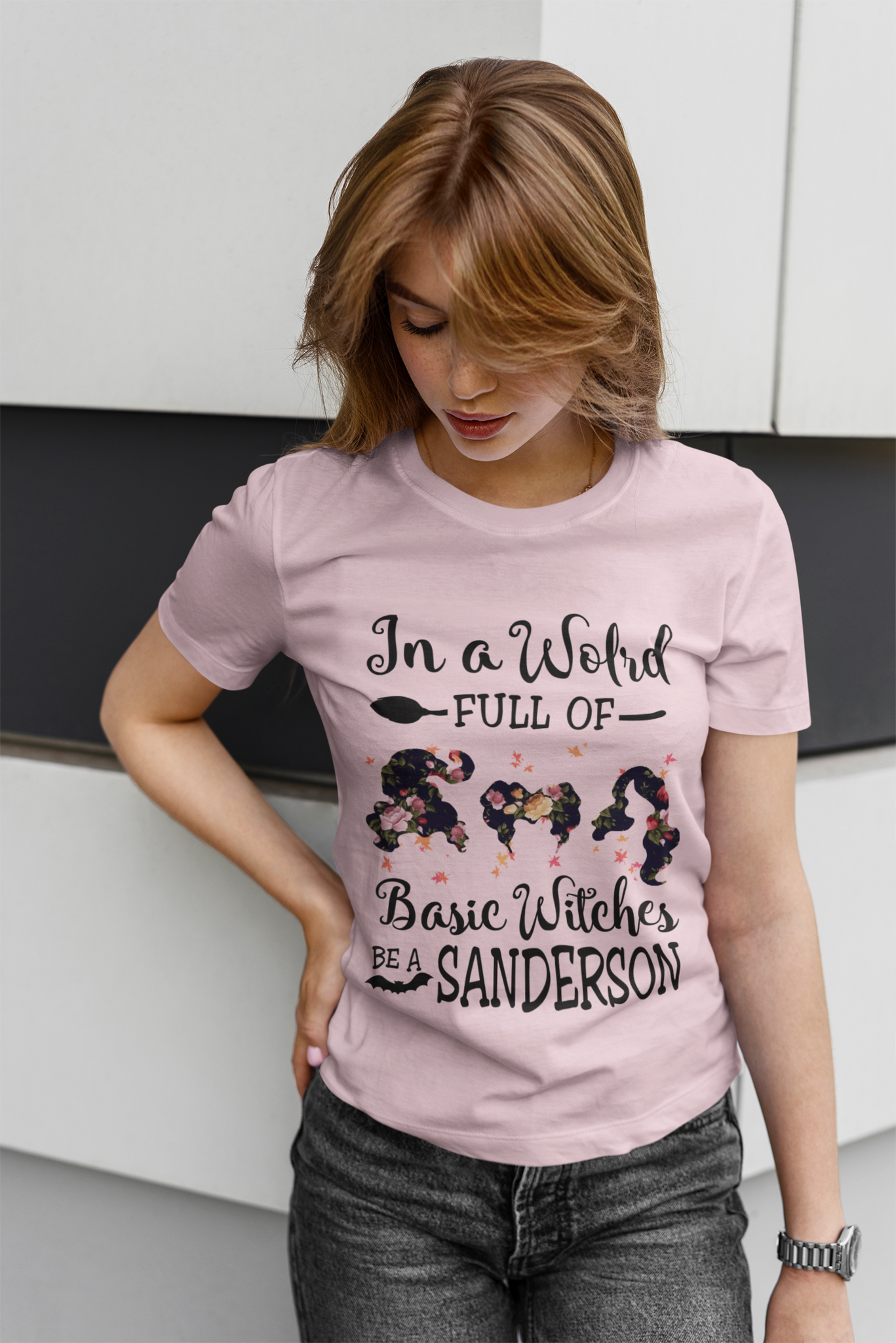 Hocus Pocus Tshirt, In A World Full Of Basic Witches Be A Sanderson Shirt, Sanderson Sisters Hair T Shirt, Halloween Gifts