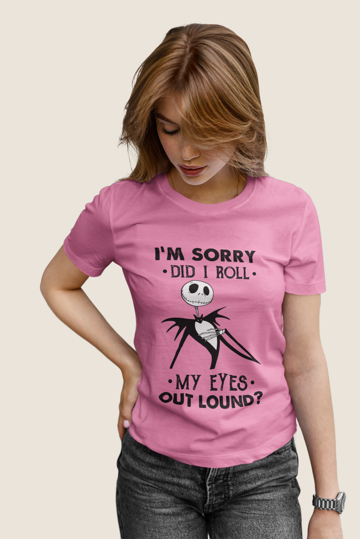 Nightmare Before Christmas T Shirt, Im Sorry Did I Roll My Eyes Out Lound Tshirt, Jack Skellington T Shirt, Halloween Gifts
