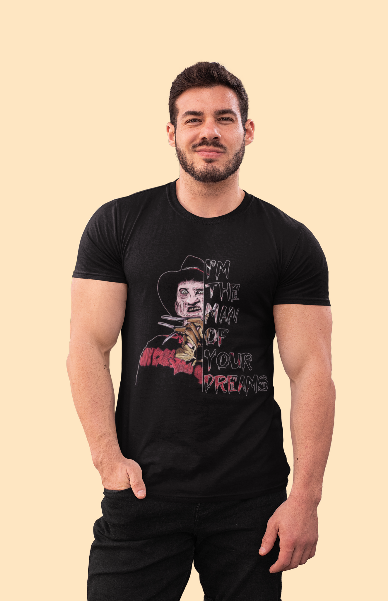 Nightmare On Elm Street T Shirt, Im The Man Of Your Dreams Shirt, Freddy Krueger T Shirt, Halloween Gifts