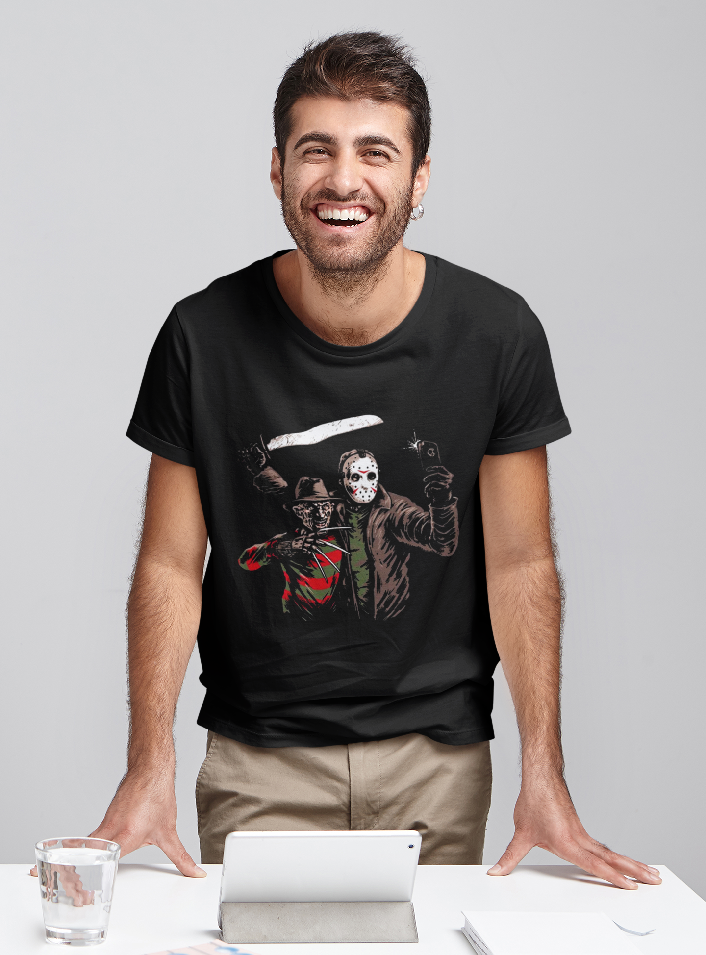 Nightmare On Elm Street T Shirt, Freddy Krueger Jason Voorhees T Shirt, Halloween Gifts