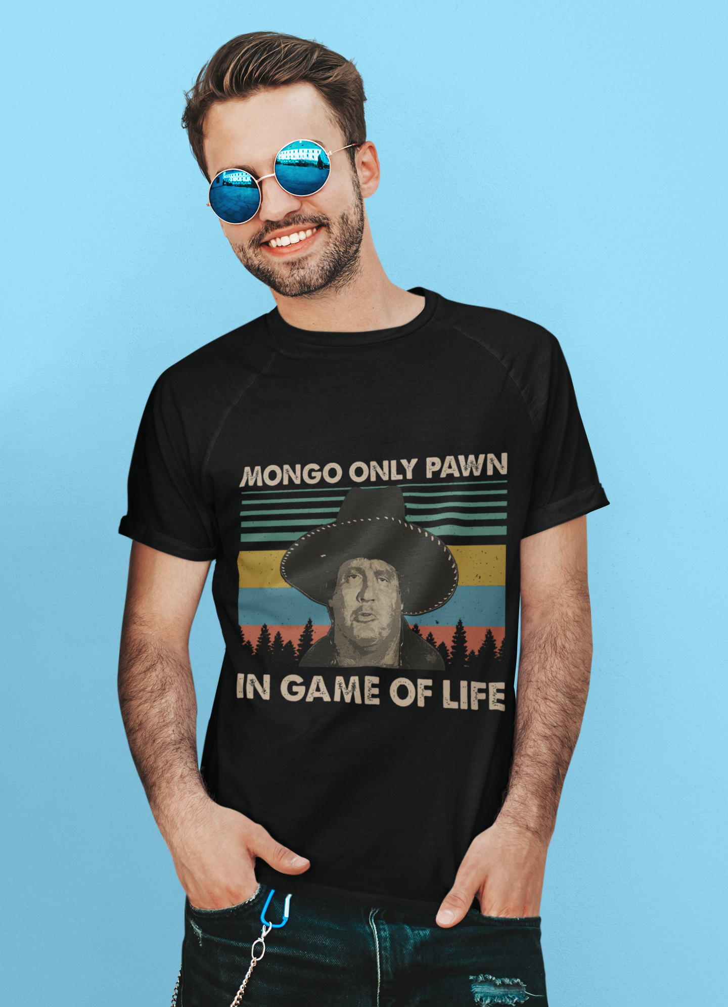 Blazing Saddles Vintage T Shirt, Mongo Tshirt, Mongo Only Pawn In Game Of Life T Shirt