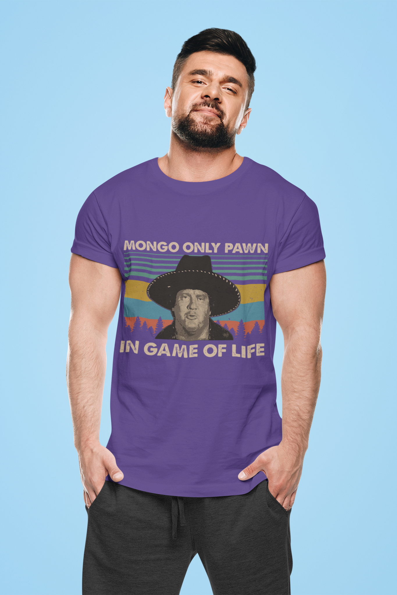 Blazing Saddles Movie T Shirt, Mongo Tshirt, Mongo Only Pawn In Game Of Life T Shirt